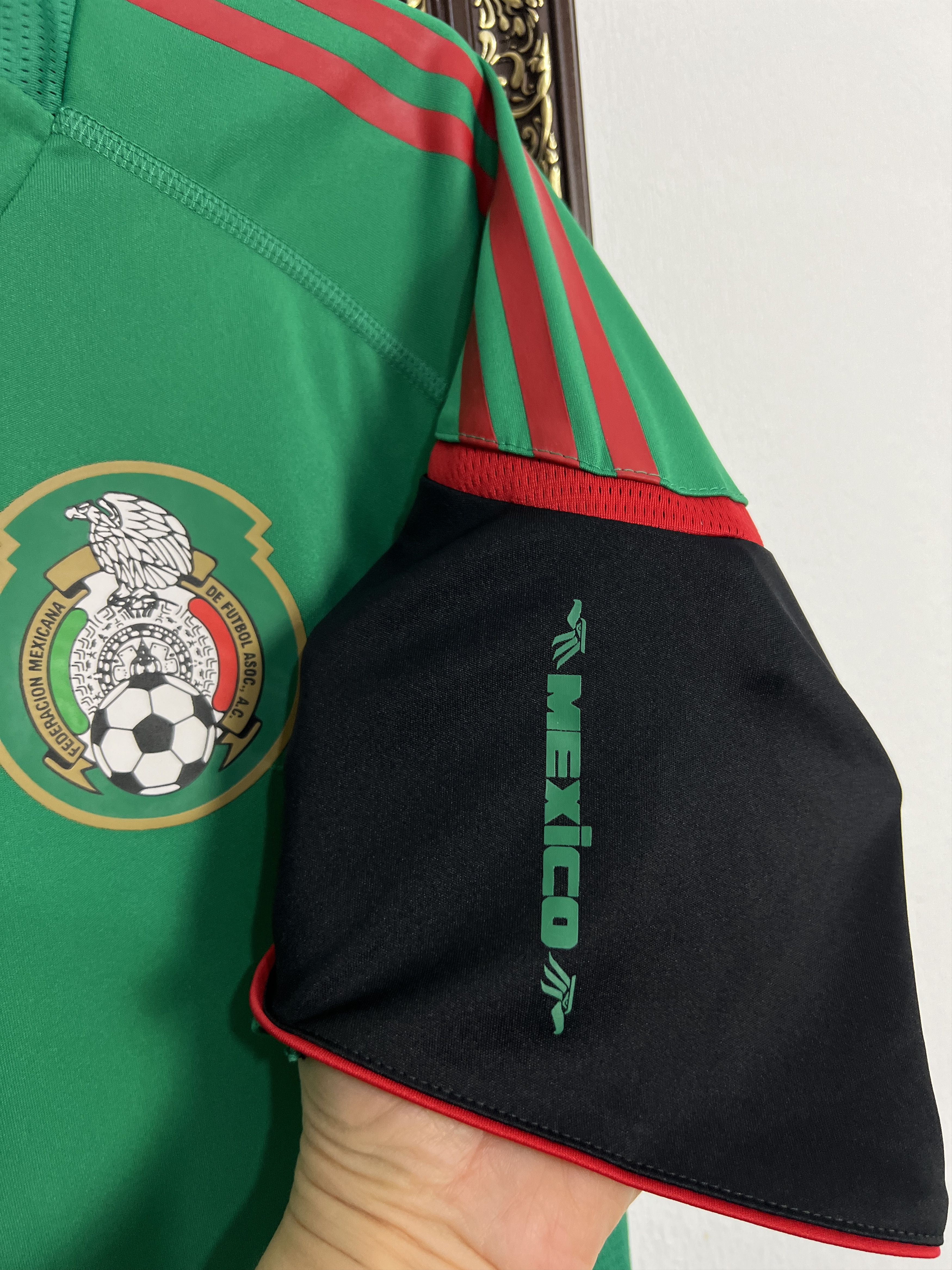 Adidas Mexico Train Football Shirt Formation Player Soccer Jersey Size US L / EU 52-54 / 3 - 4 Thumbnail