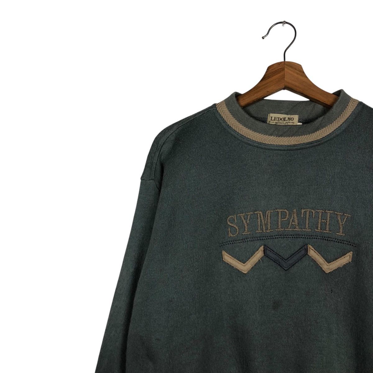 Japanese Brand × Vintage Vintage Sweatshirt Ledolno Big Logo Embroidery Size US S / EU 44-46 / 1 - 8 Thumbnail