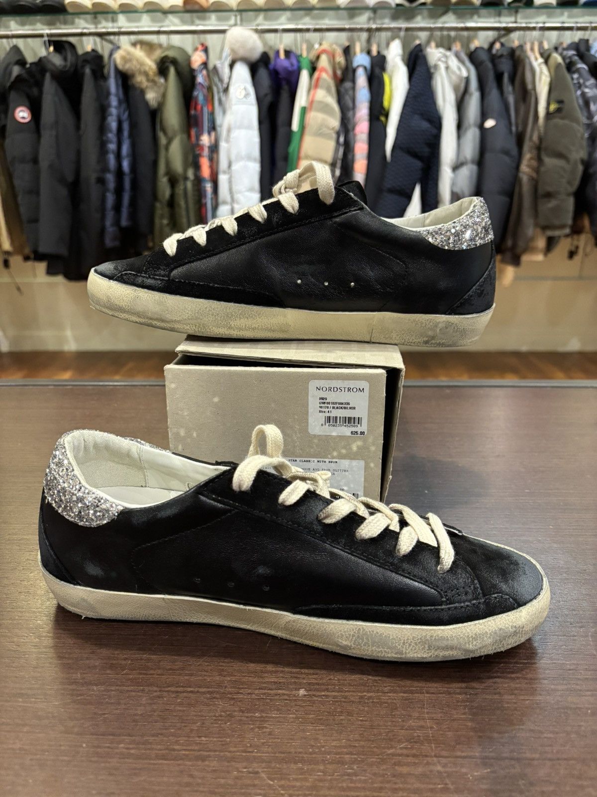 Golden Goose Golden Goose Black Silver Sneaker Size US 8 / EU 41 - 2 Thumbnail