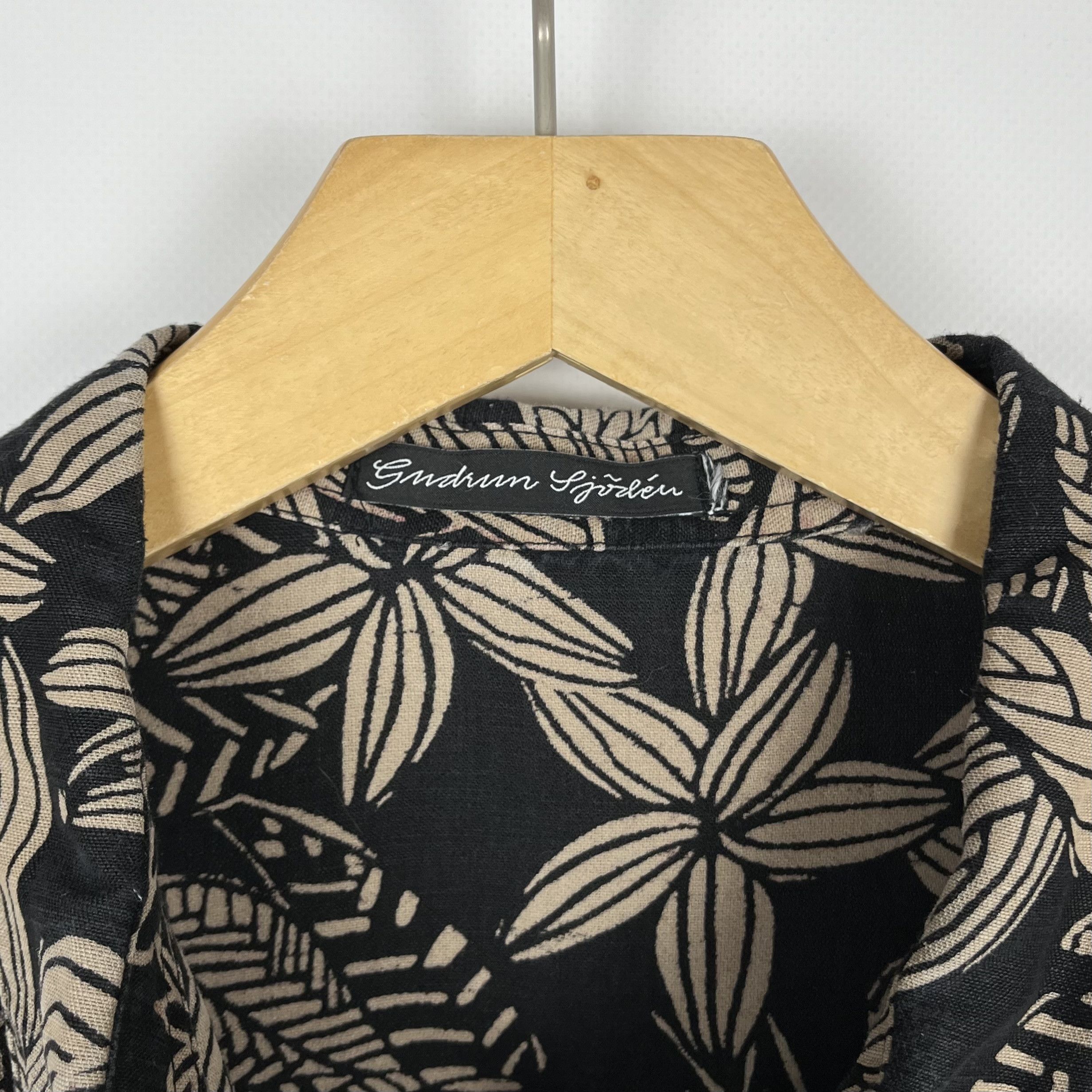 Gudrun Sjoden Ladies Gudrun Sjoden Floral Lilen Midi Tunic Dress Size L / US 10 / IT 46 - 11 Thumbnail