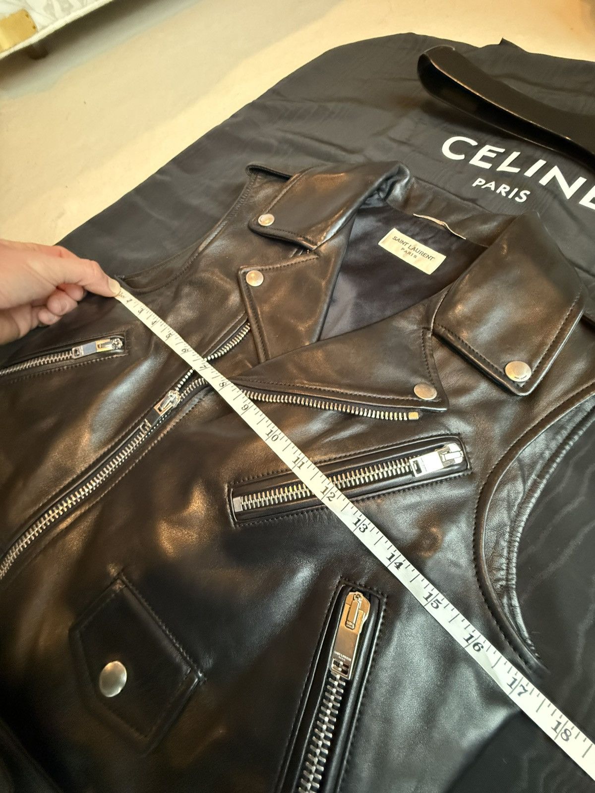 Saint Laurent Paris SS13 Saint Laurent sleeveless biker vest leather jacket L01 Size US S / EU 44-46 / 1 - 4 Thumbnail