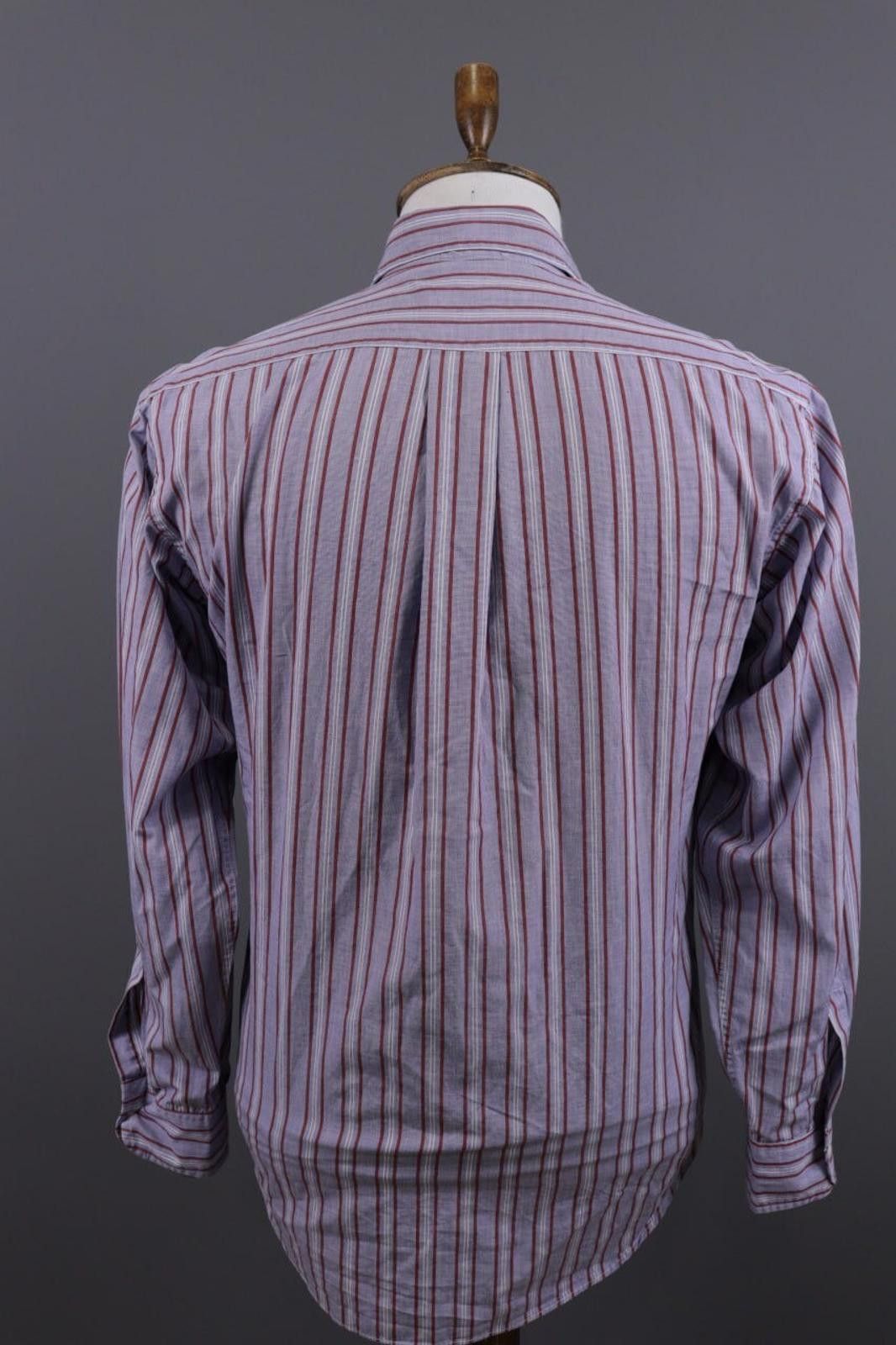 Givenchy Givenchy Gentelman Paris Blue Stripe Shirt Size 37 / 14 Size US M / EU 48-50 / 2 - 7 Thumbnail