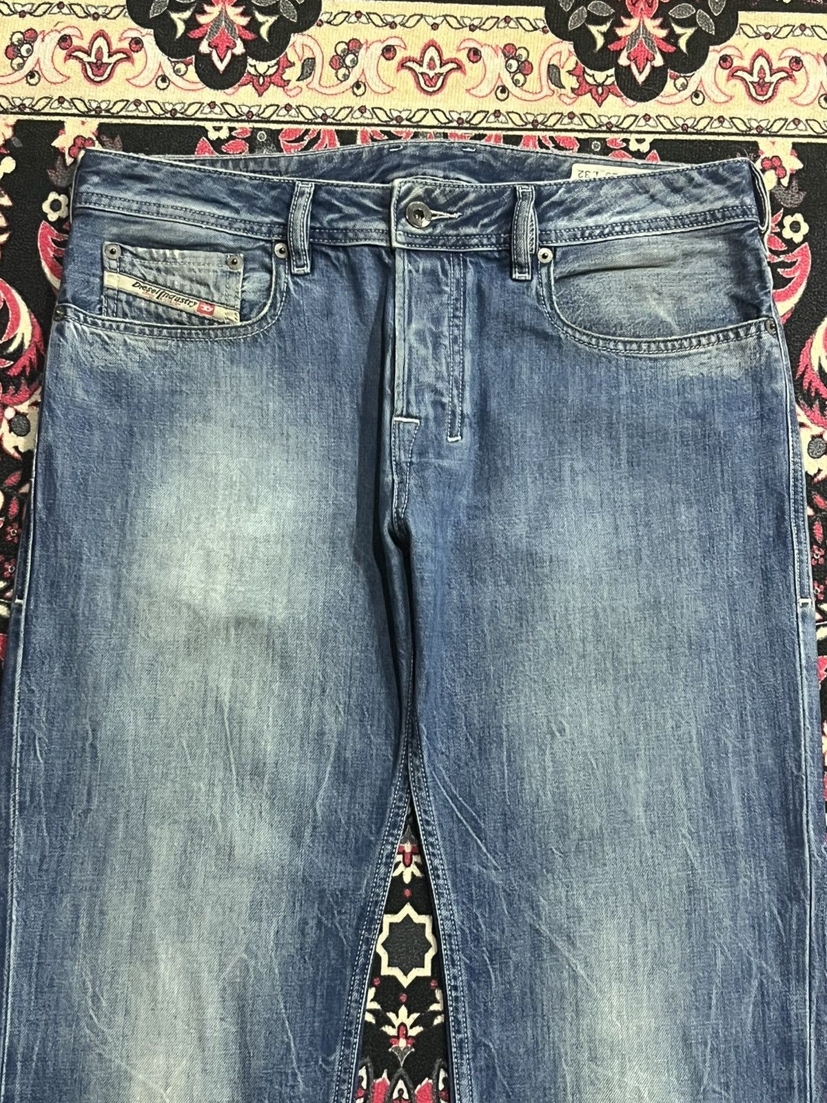 Diesel ⚡️Flare⚡️Vintage Diesel “Zatiny” Overflow Thunder Blue Jeans Size US 29 - 4 Thumbnail