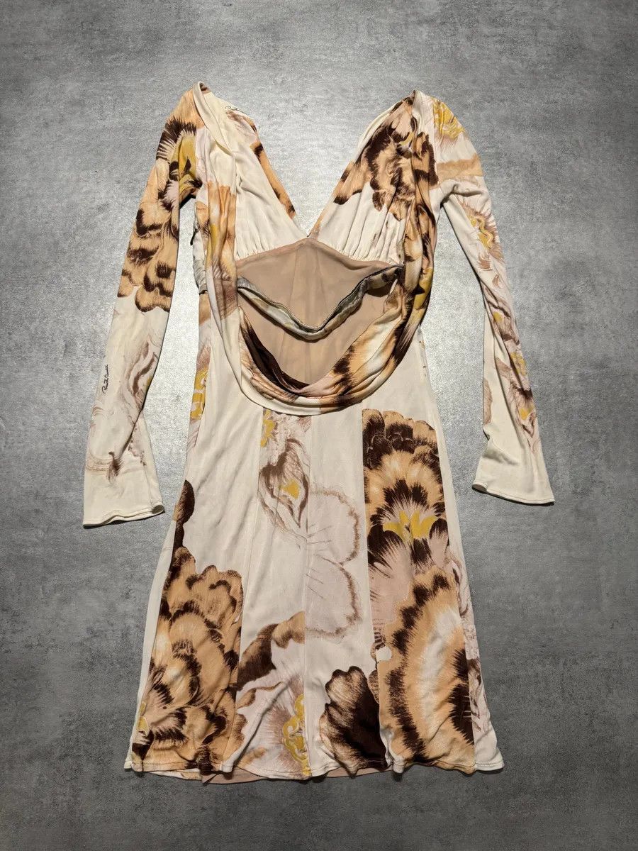Roberto Cavalli Roberto Cavalli Flowers White Dress Size XS / US 0-2 / IT 36-38 - 3 Thumbnail