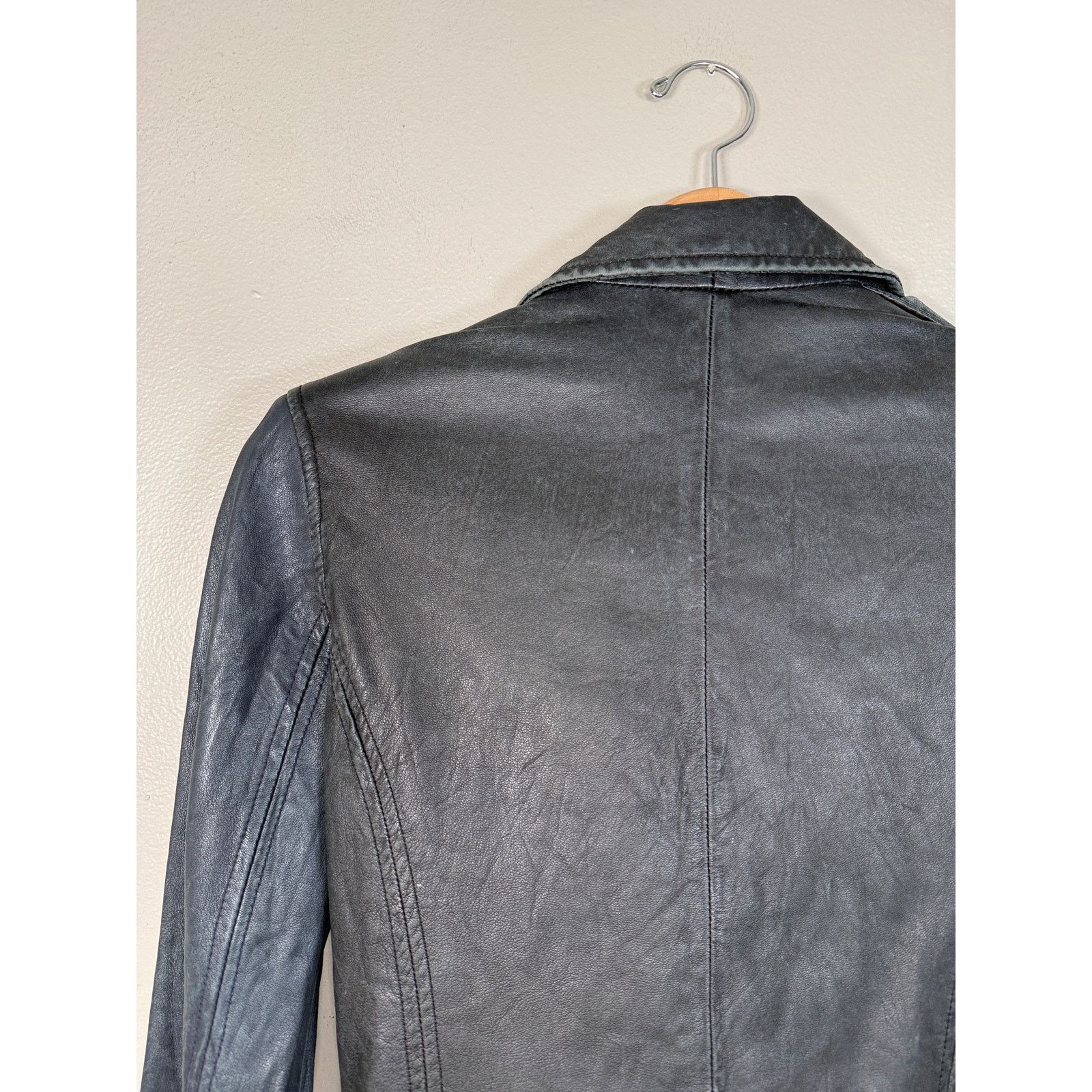 Iro IRO Blanca Leather 2 tone Motorcycle Jacket $1280 size 36/4 Size S / US 4 / IT 40 - 6 Thumbnail