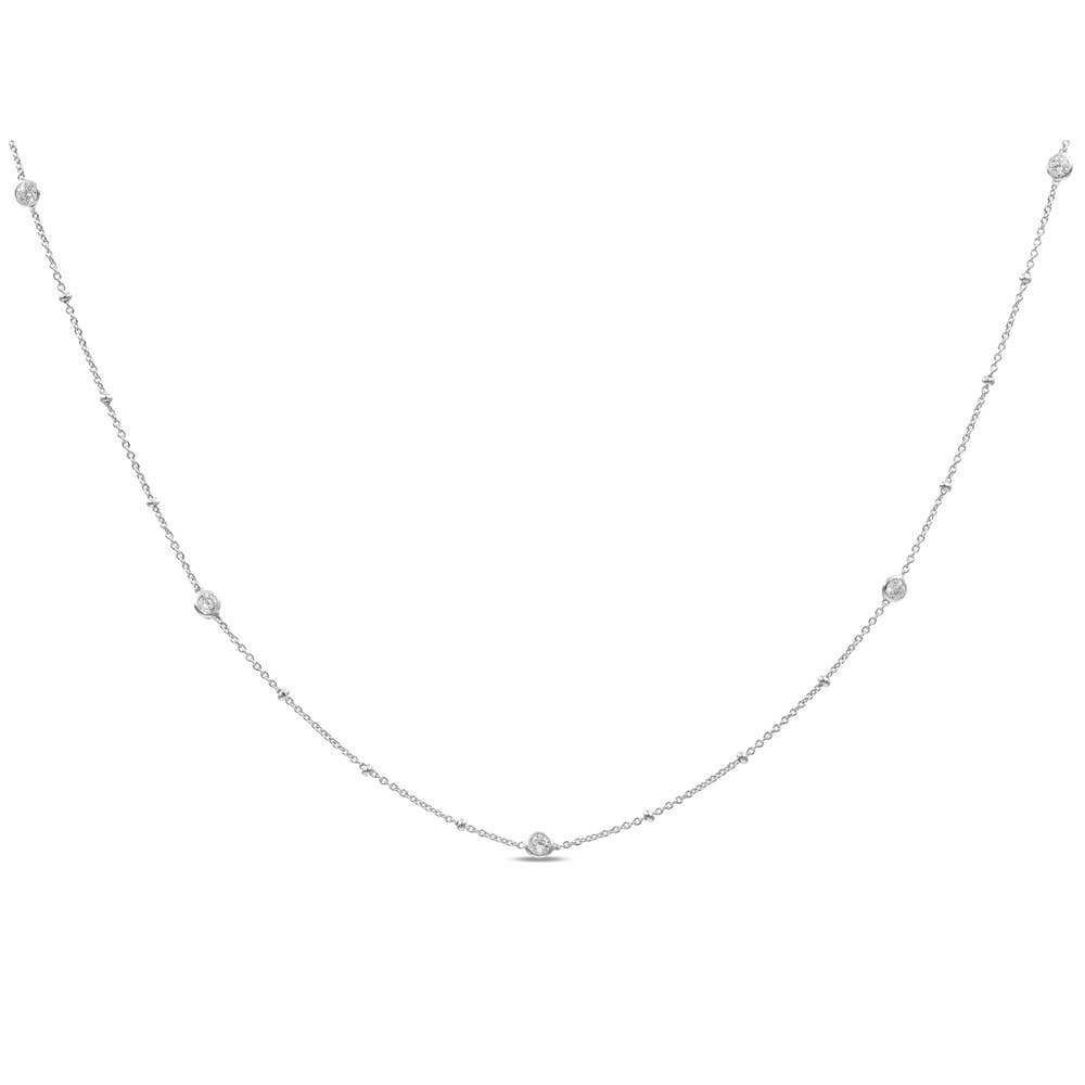 Other Turquoise Elegance: Sterling Silver Beaded Chain Necklace 16 Size ONE SIZE - 5 Thumbnail