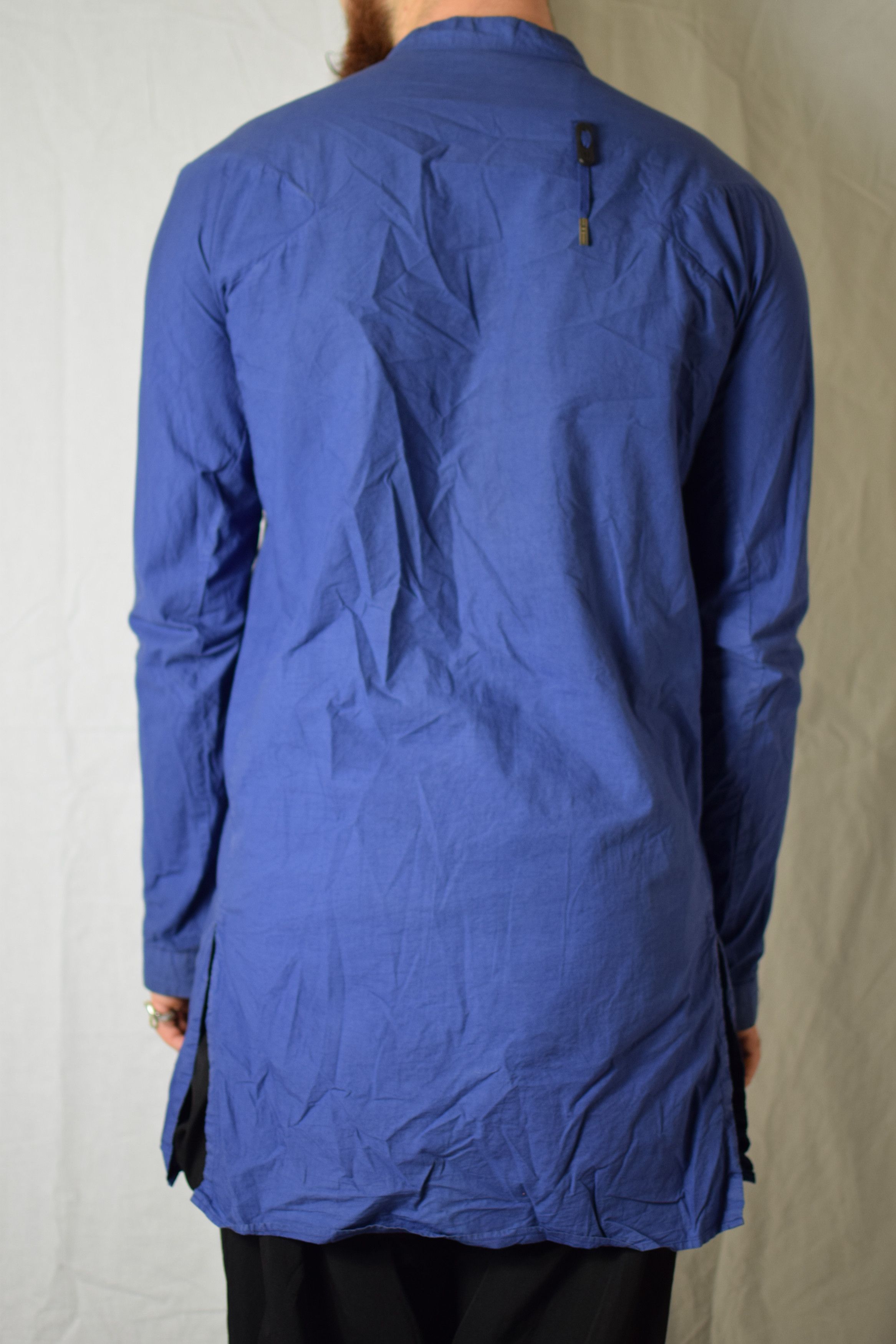 Boris Bidjan Saberi BBS SS15 Nuclear Blue Shirt - SHIRT3 F1501F Size US M / EU 48-50 / 2 - 7 Thumbnail