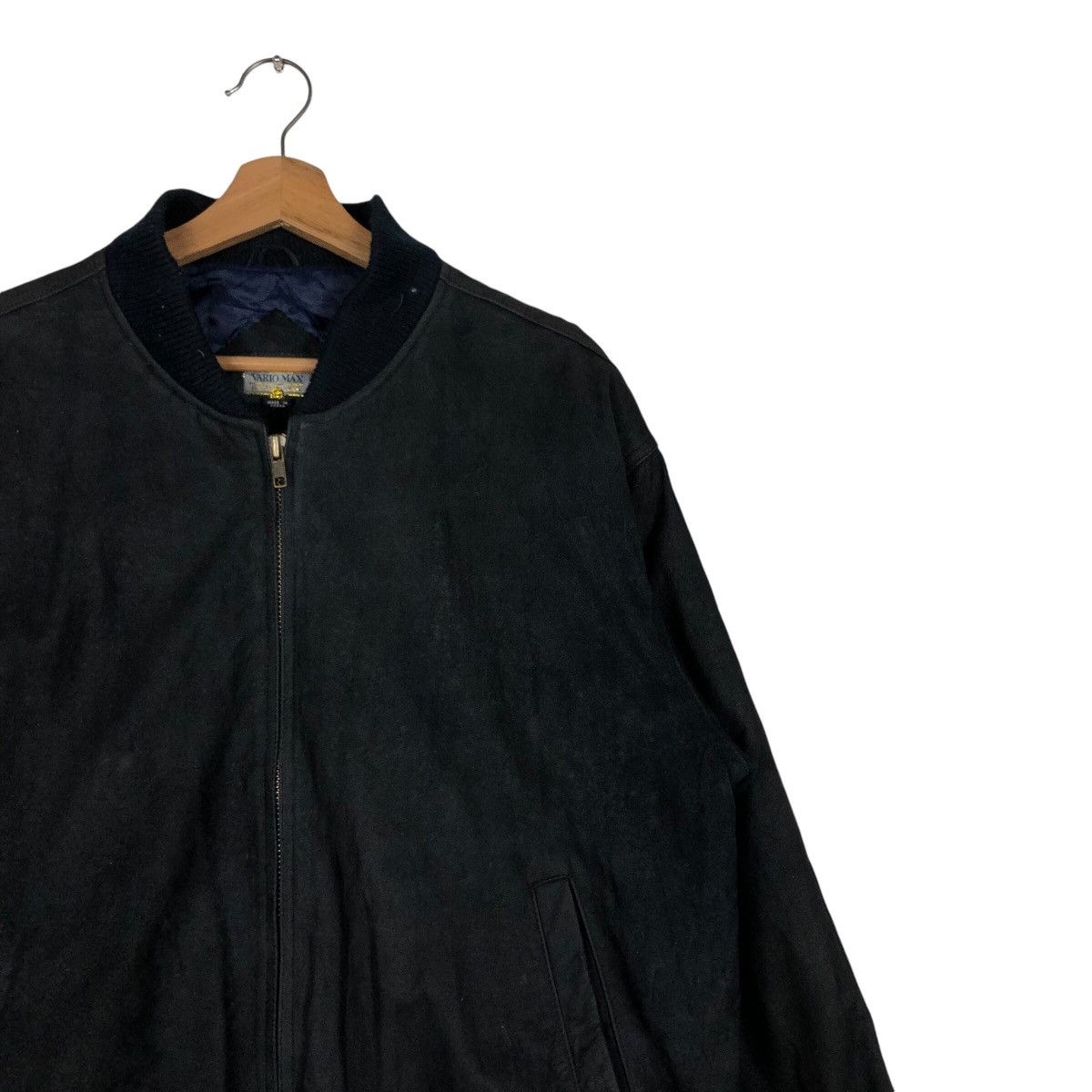 Japanese Brand 📌Vintage Bomber Leather Jacket Vario Max Issey Miyake Size US L / EU 52-54 / 3 - 7 Thumbnail