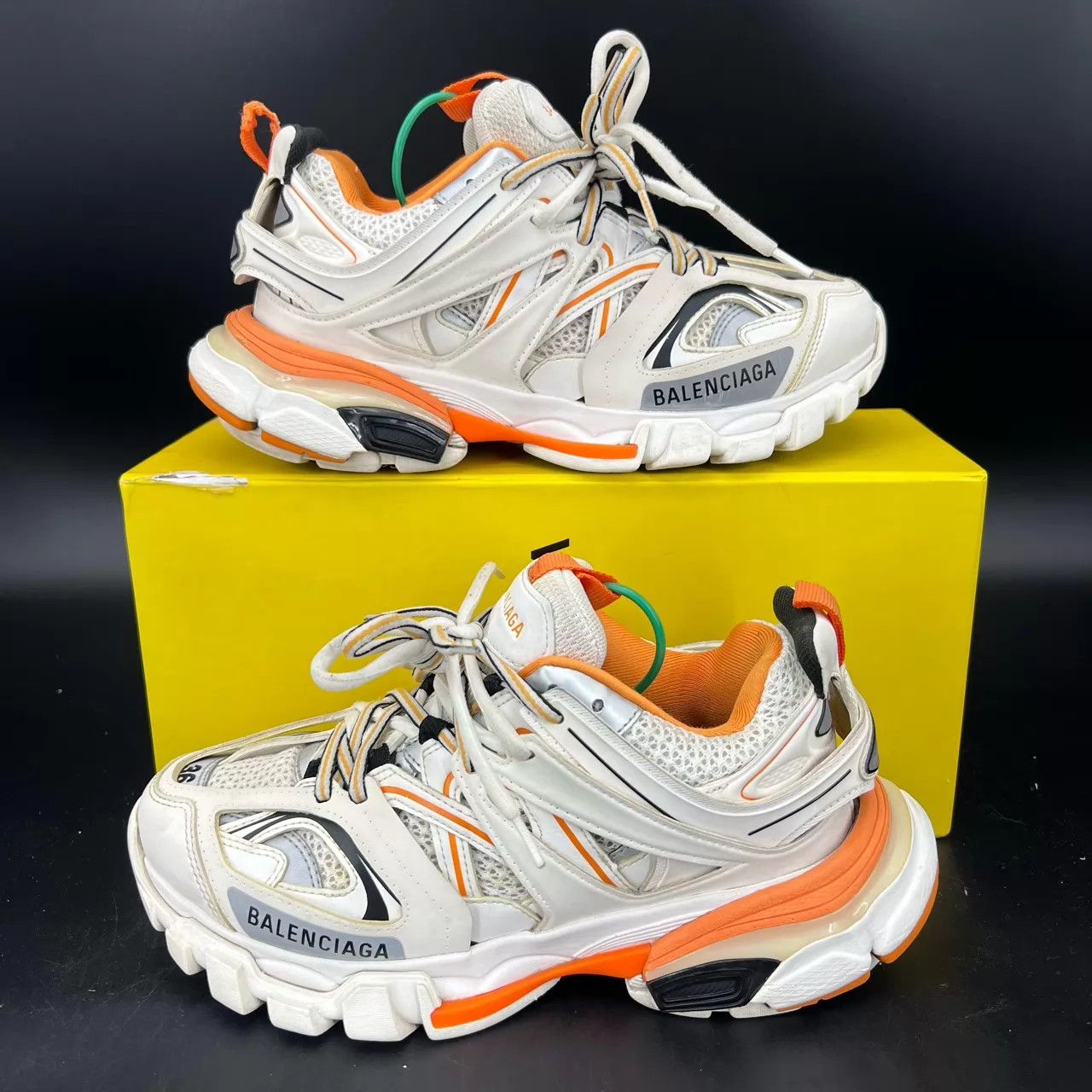Balenciaga Balenciaga Track White Orange 36 New Worn Once Original Box Size US 6 / IT 36 - 3 Thumbnail