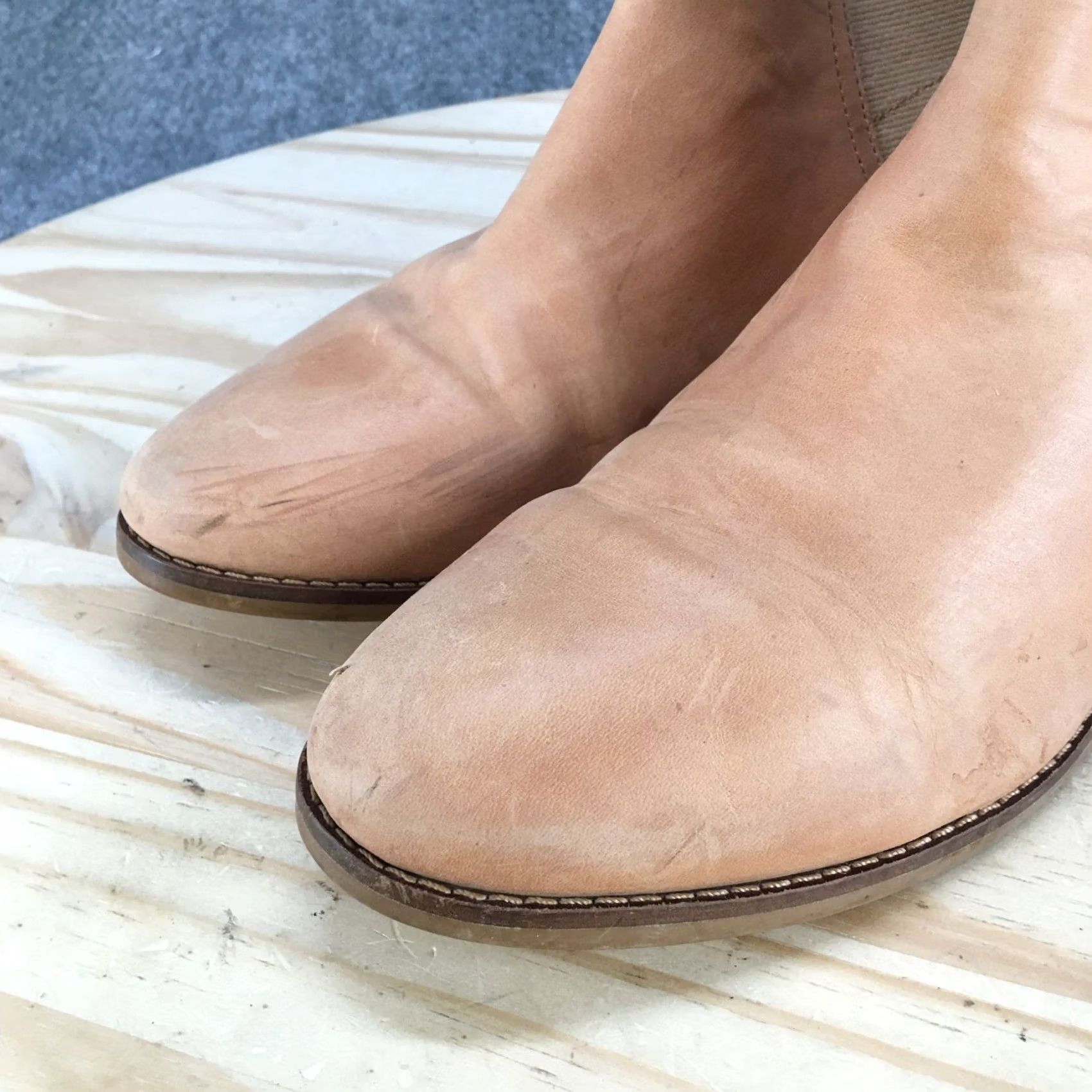 Toms TOMS Boots Womens 8.5 Ella Casual Pull On Chelsea Ankle Bootie Brown Leather Boots Ella 8.5 Womens Brown Leather Casual Chelsea Bootie Size US 9 / IT 39 - 4 Thumbnail