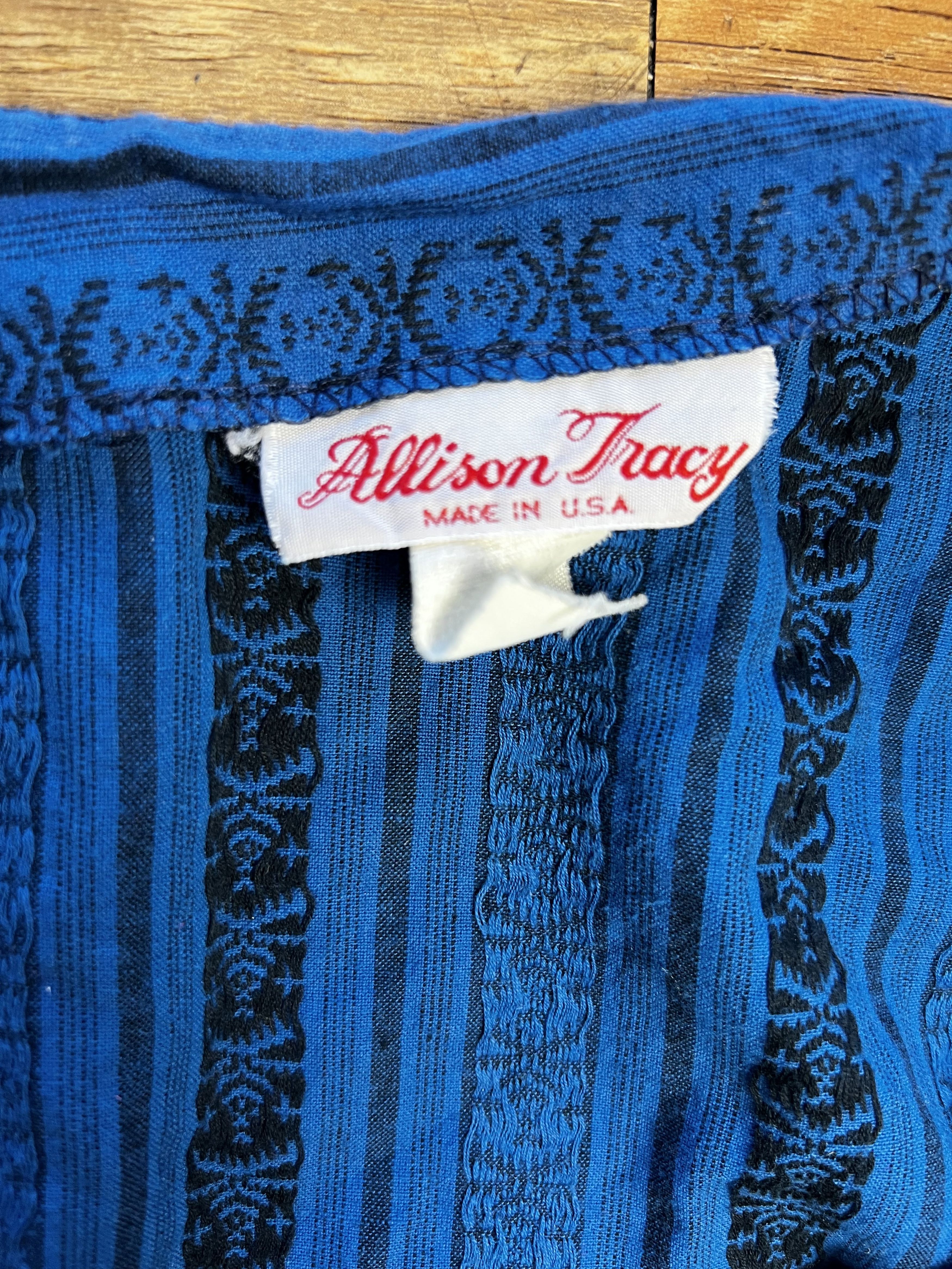Vintage Vintage Blue Allison Tracy Skirt Size 28" / US 6 / IT 42 - 11 Thumbnail
