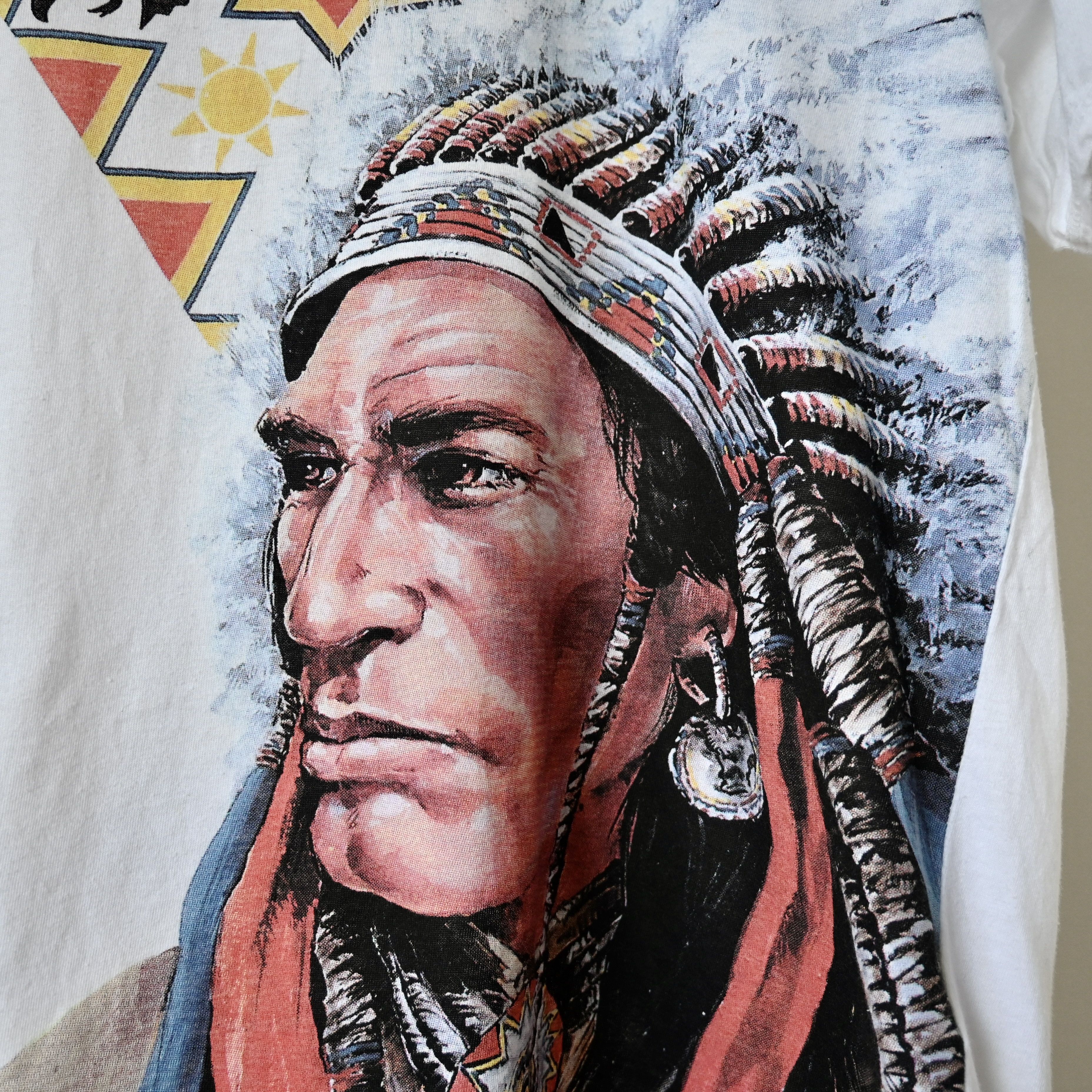 Vintage VTG 2000s HUNTING WORLD tribal chief T-shirt, made in Italy Size US L / EU 52-54 / 3 - 9 Thumbnail