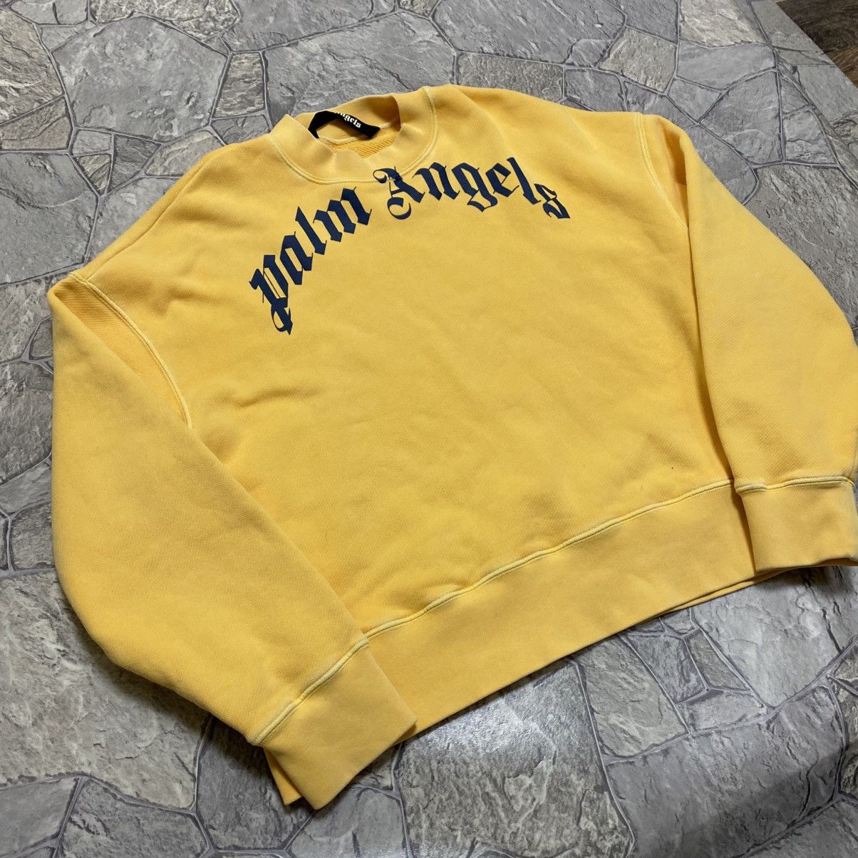 Palm Angels Palm Angels Sweatshirt Big logo Yellow Size US S / EU 44-46 / 1 - 3 Thumbnail