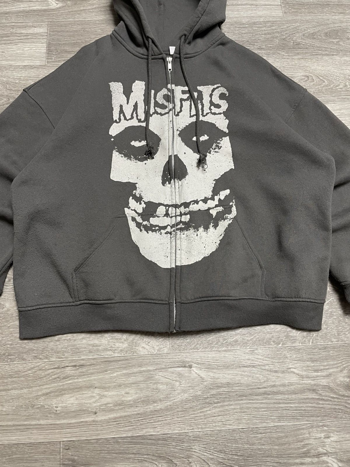 Misfits Misfits Big Logo Oversized Zip-Up Hoodie Y2K Rock Band Punk Size US L / EU 52-54 / 3 - 3 Thumbnail