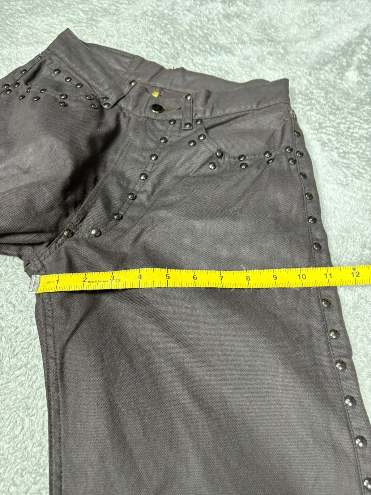 Designer × Japanese Brand × Yoshiyuki Konishi Yoshiyuki Konishi Stud Wax Pants. S0374 Size US 27 - 11 Thumbnail