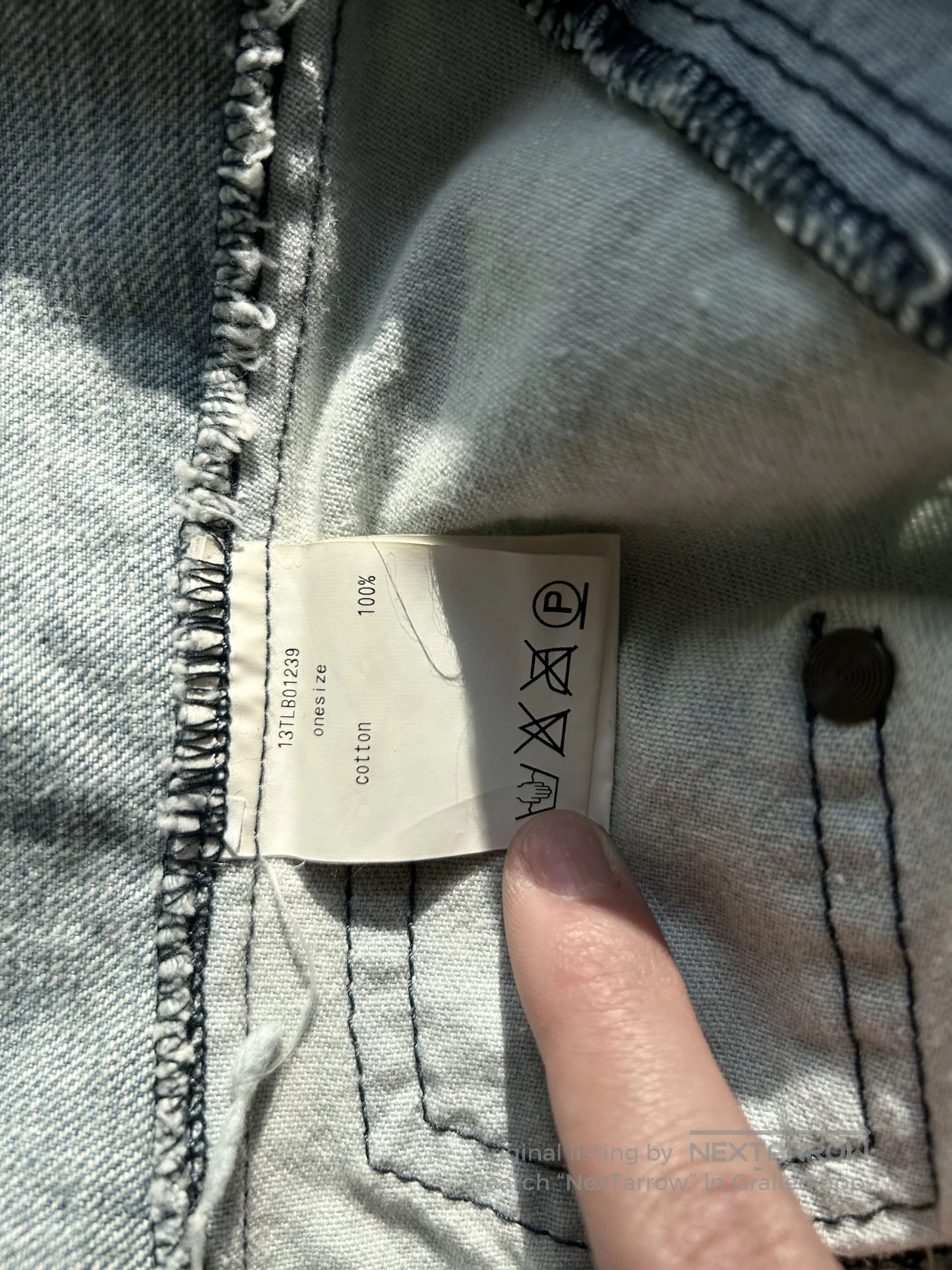 Nozomi Ishiguro Nozomi Ishiguro Distressed Denim Vest. Size US M / EU 48-50 / 2 - 8 Thumbnail