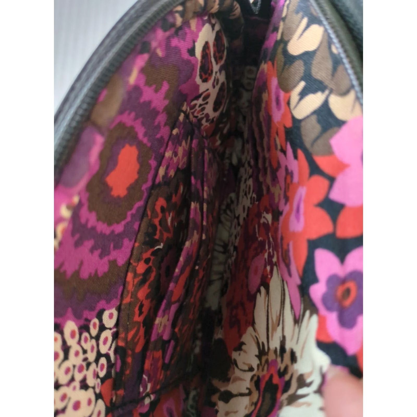 Vera Bradley Vera Bradley Crossbody Bag Zebra Flock Velvet Black Velvety Zebra Rosewood Adjustable Small Women Size ONE SIZE - 3 Thumbnail