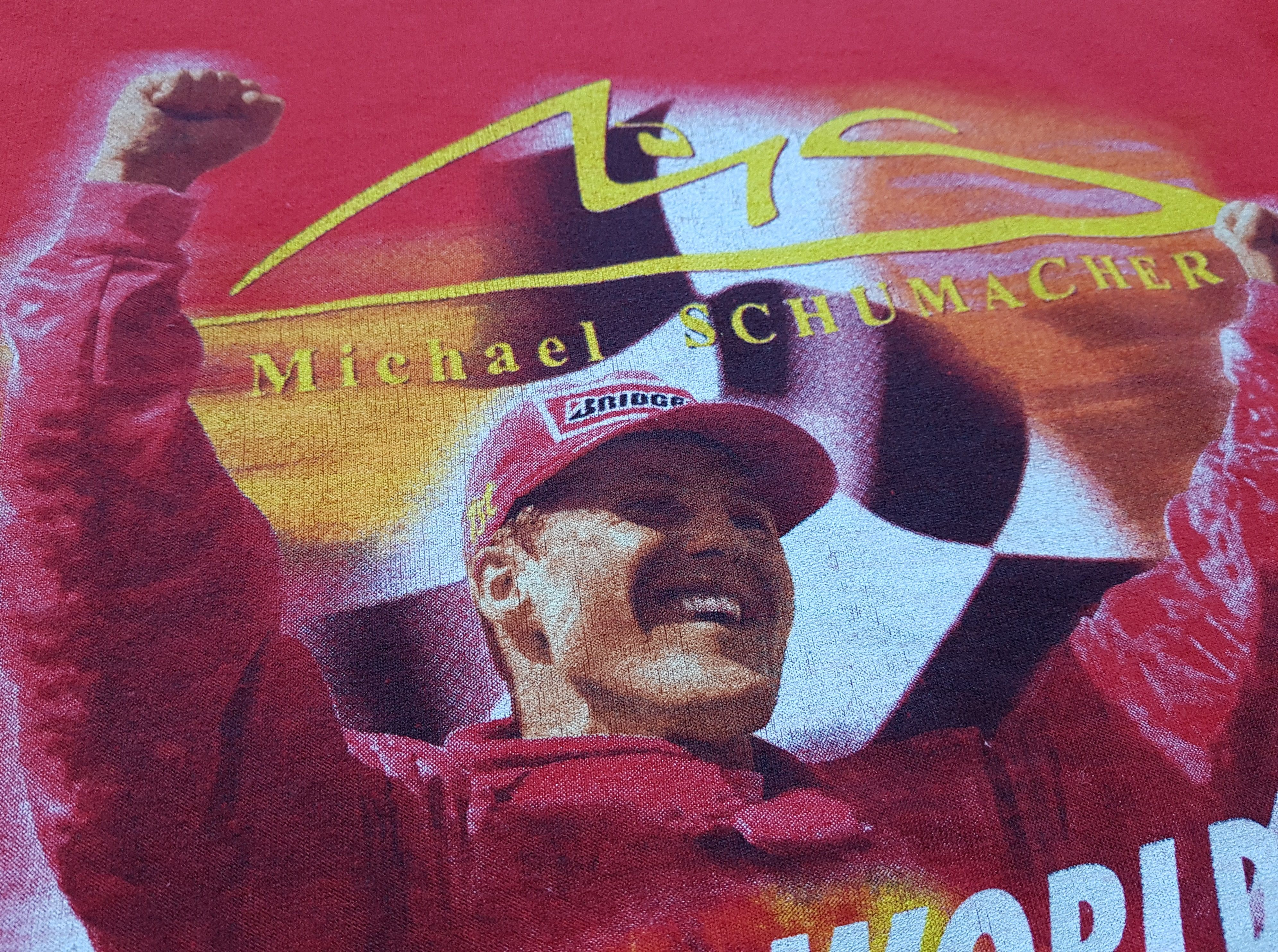 Formula 1 MICHAEL SCHUMACHER F1 2000 CHAMPION FERRARI T SHIRT Size US M / EU 48-50 / 2 - 10 Thumbnail