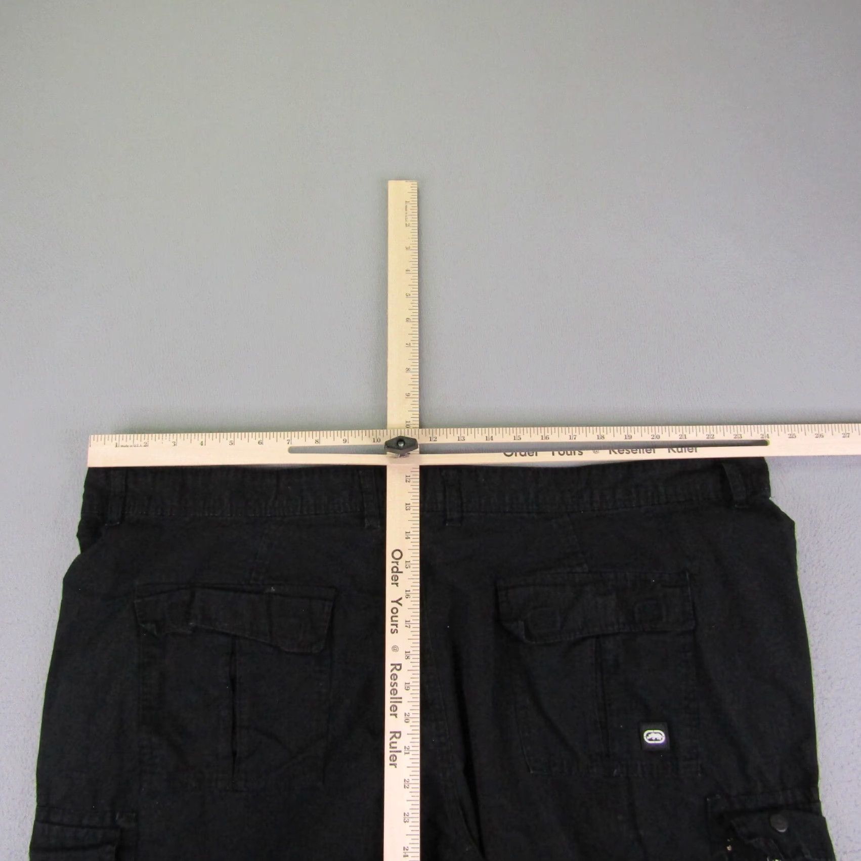 Ecko Unltd. Ecko Unltd Shorts Mens 46 Black Cargo Rip Stop Baggy Drawstrings Hip Hop Y2K Size US 32 / EU 48 - 6 Thumbnail