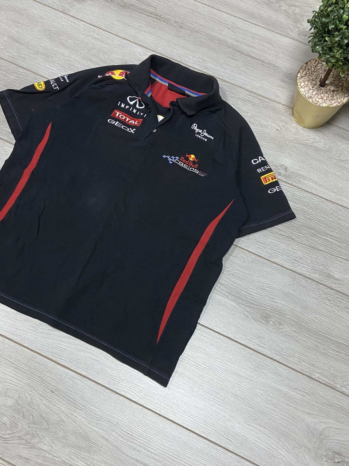 Pepe Jeans Red Bull infinity big logo polo racing Size US XL / EU 56 / 4 - 3 Thumbnail