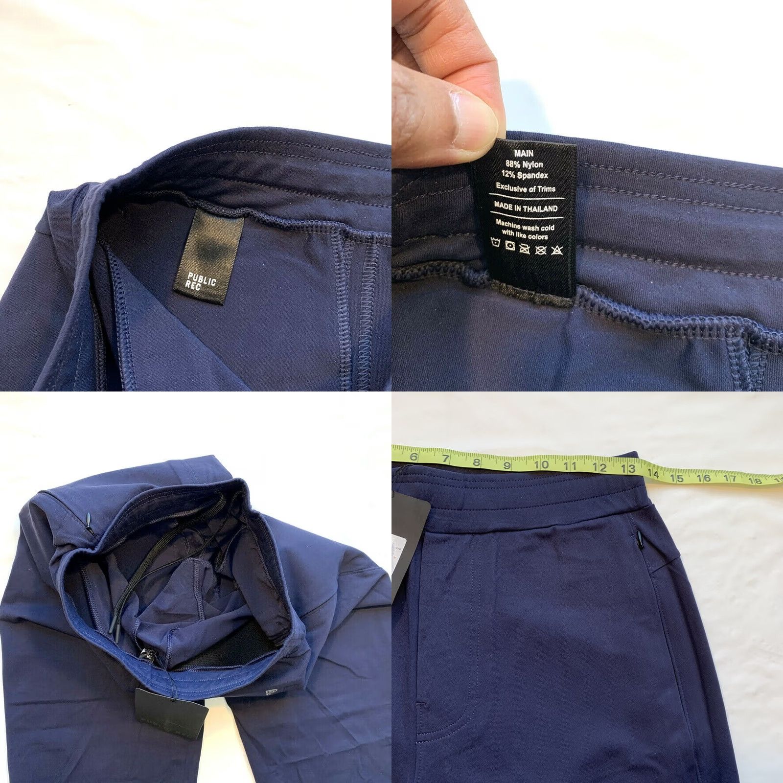 Vintage Public Rec All Day Every Day Pant Pants Nylon Stretch Elastic Waist Jogger 28/30 Blue Mens Regular NWT Size US 28 / EU 44 - 8 Thumbnail