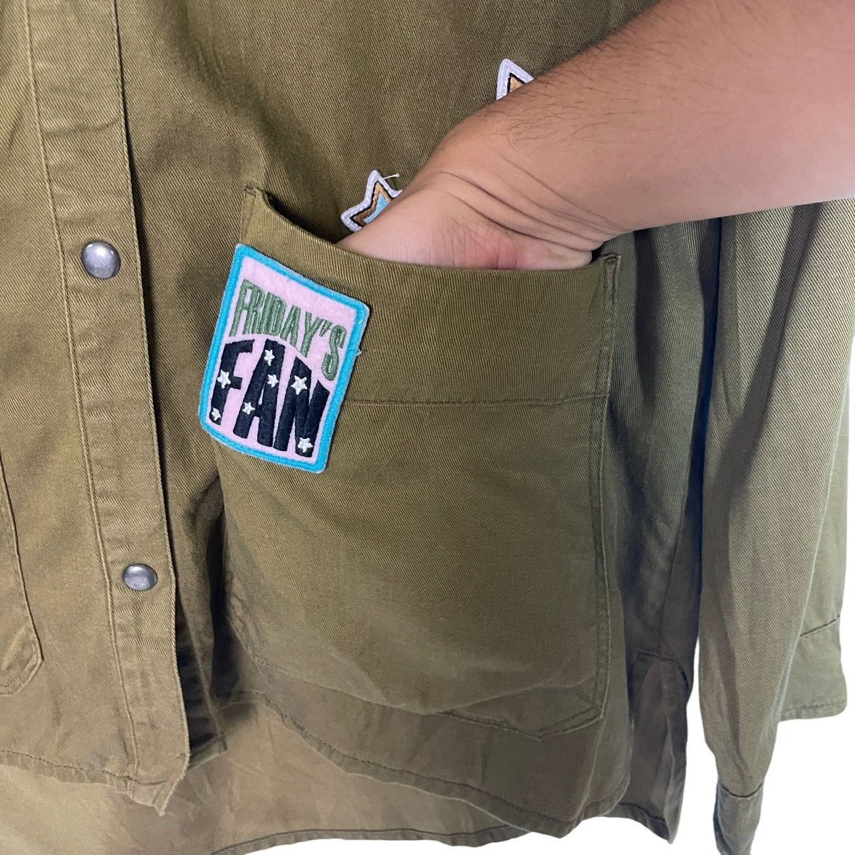 Zara Zara TRF Patched Shacket Jacket Size XS / US 0-2 / IT 36-38 - 10 Thumbnail