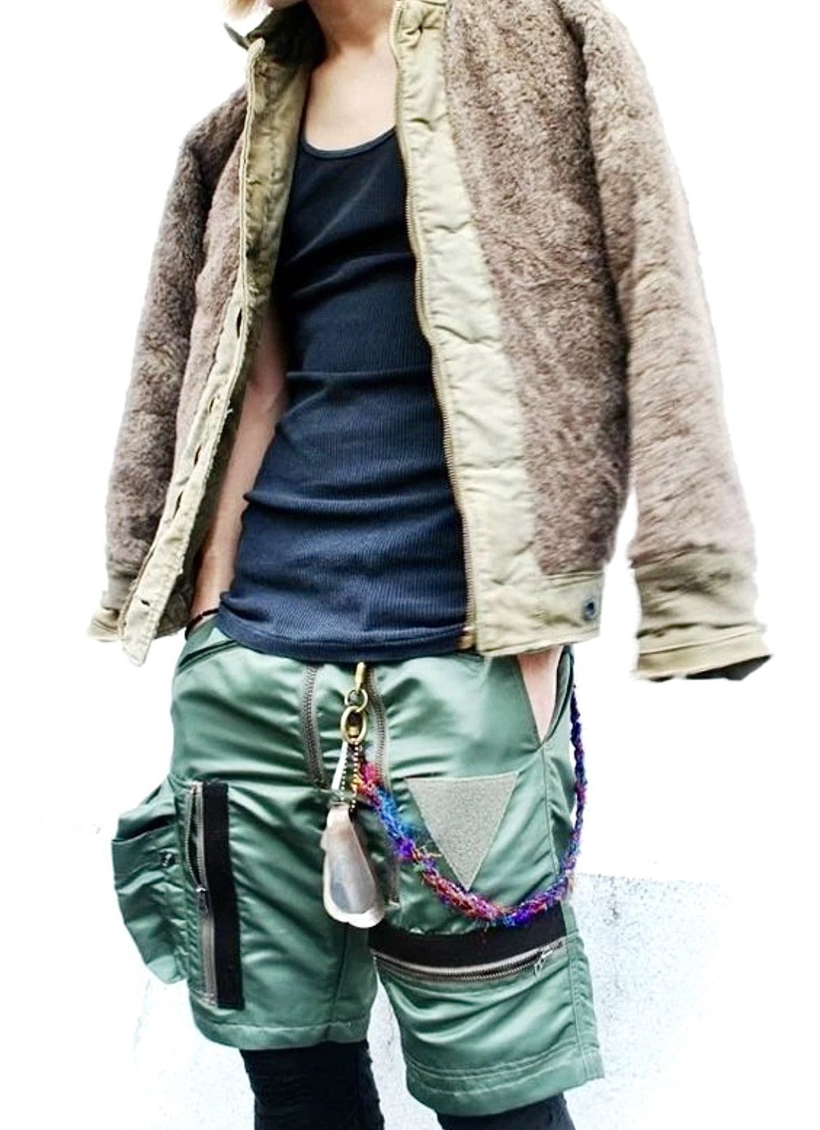 Porter Archive Labrat x Porter MA-1 Olive Shorts Size Small Size US 30 / EU 46 - 6 Thumbnail