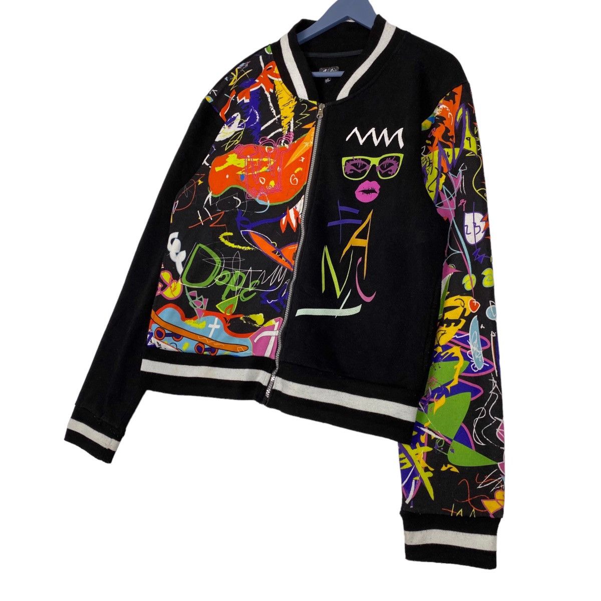Vintage Vintage Royal Blue Sweater All Over Print Full Zip Size 2XL Size US XL / EU 56 / 4 - 2 Thumbnail