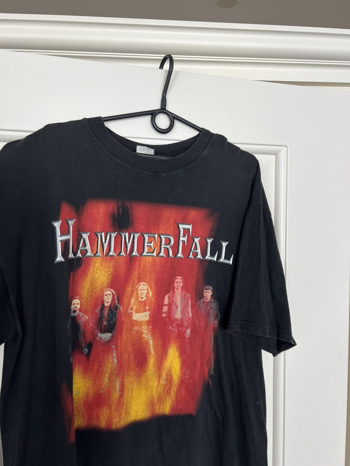 Band Tees Vintage Hammer Fall Band Tee Rock 90s T-Shirt Size US XL / EU 56 / 4 - 7 Thumbnail