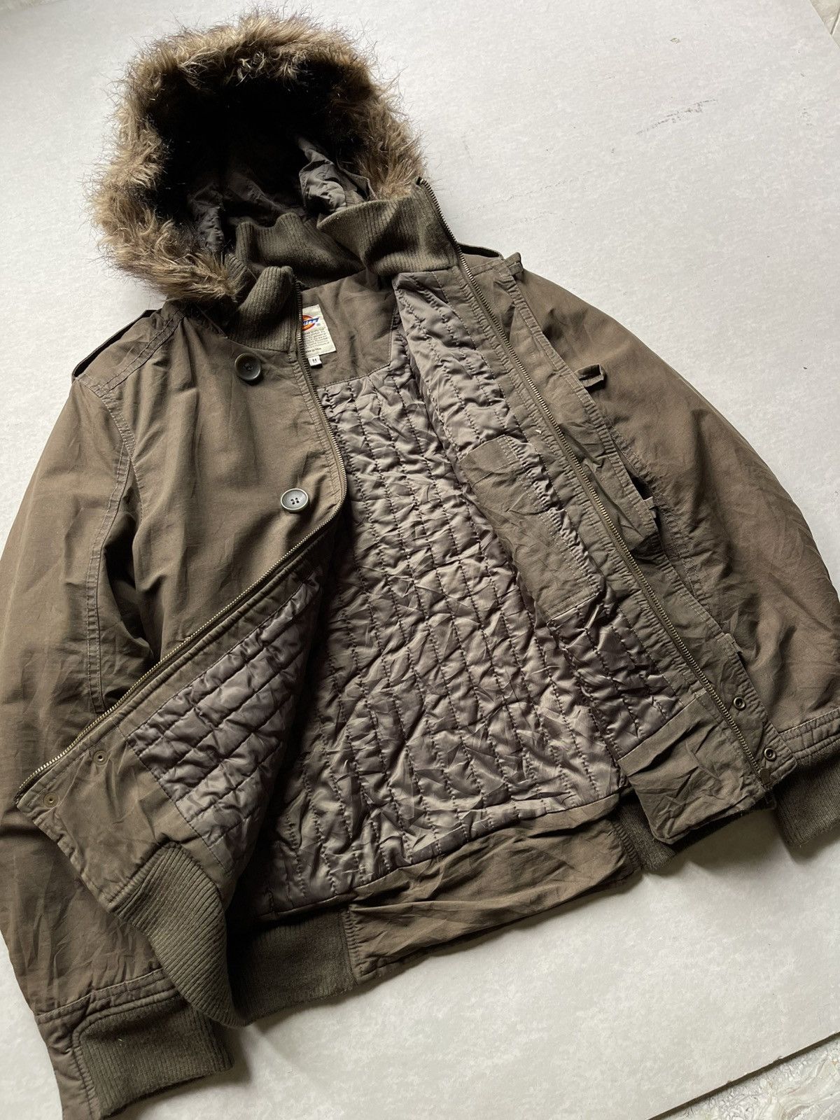 Dickies × SHINYAKOZUKA Vintage Dickies Faux Fur Hood Military Jacket LGB Style Size US M / EU 48-50 / 2 - 7 Thumbnail
