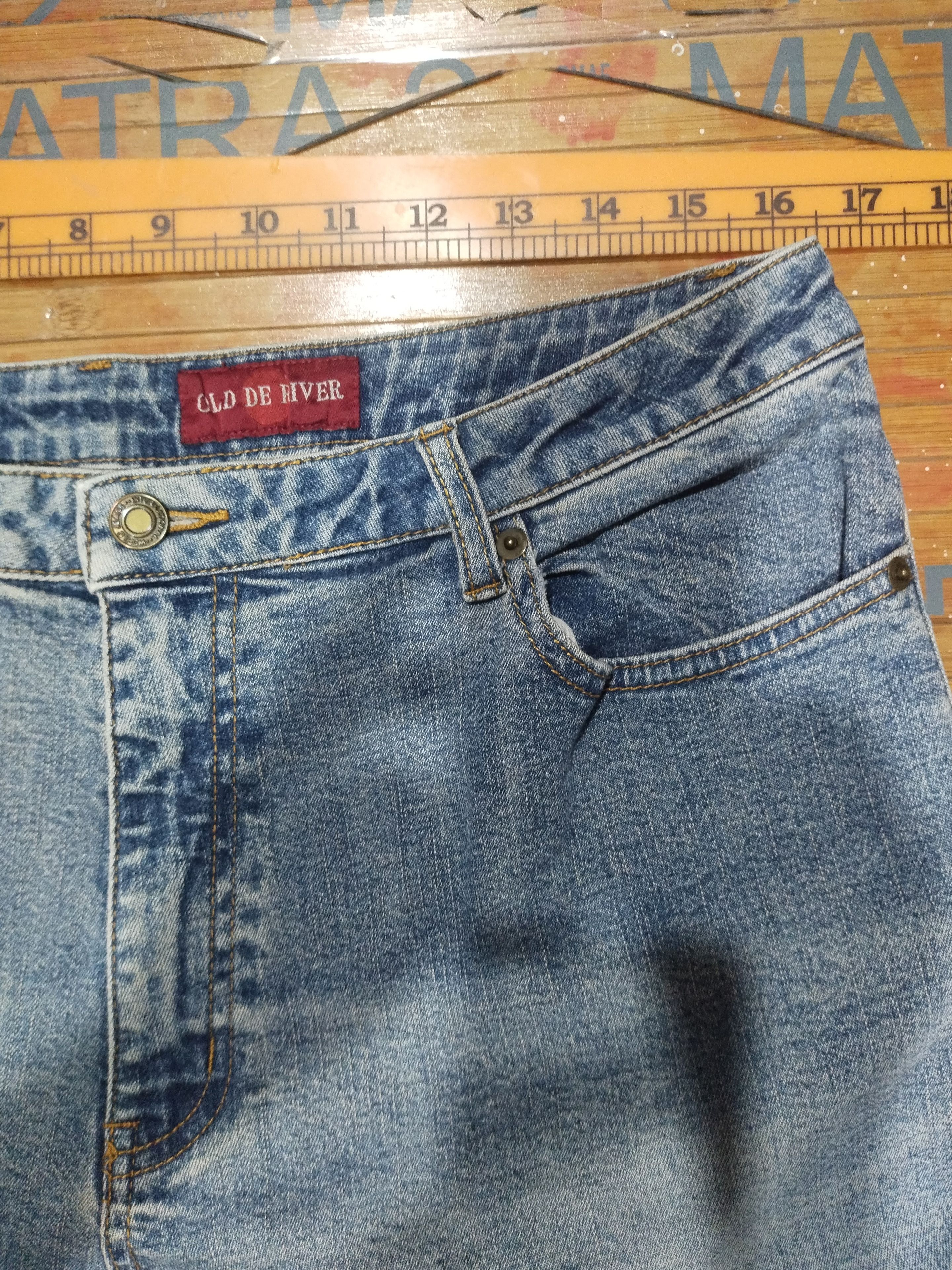 Other Old De River Jeans ' Baggy Style"Stretchable" Denim Sz 33" Size 33" - 6 Thumbnail