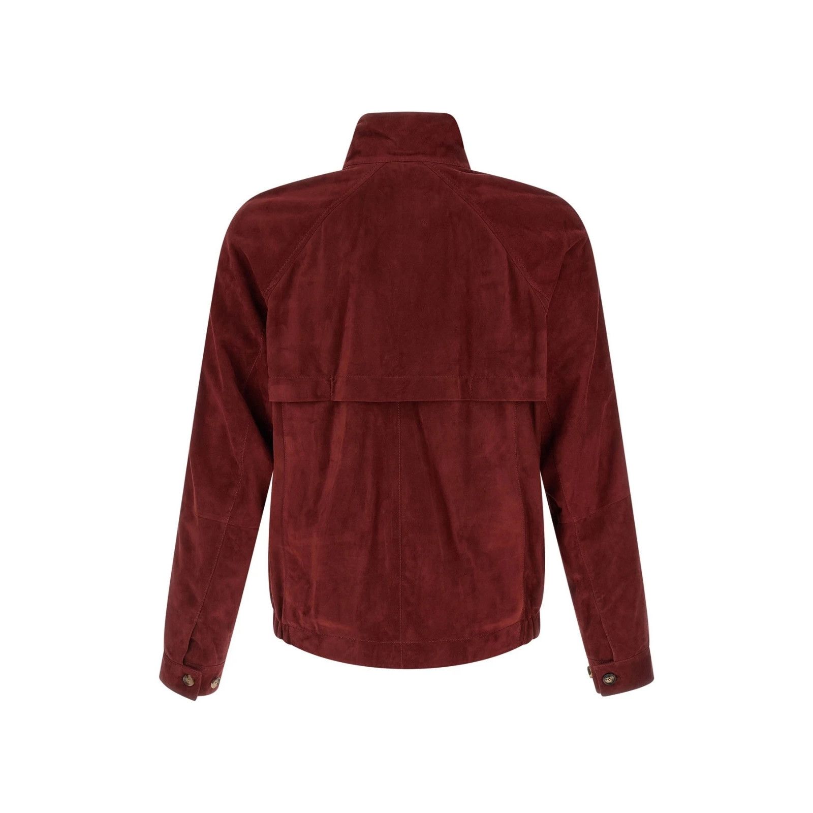 Brunello Cucinelli BRUNELLO CUCINELLI $8900 Cherry Suede Jacket New & Authentic Size US L / EU 52-54 / 3 - 2 Thumbnail