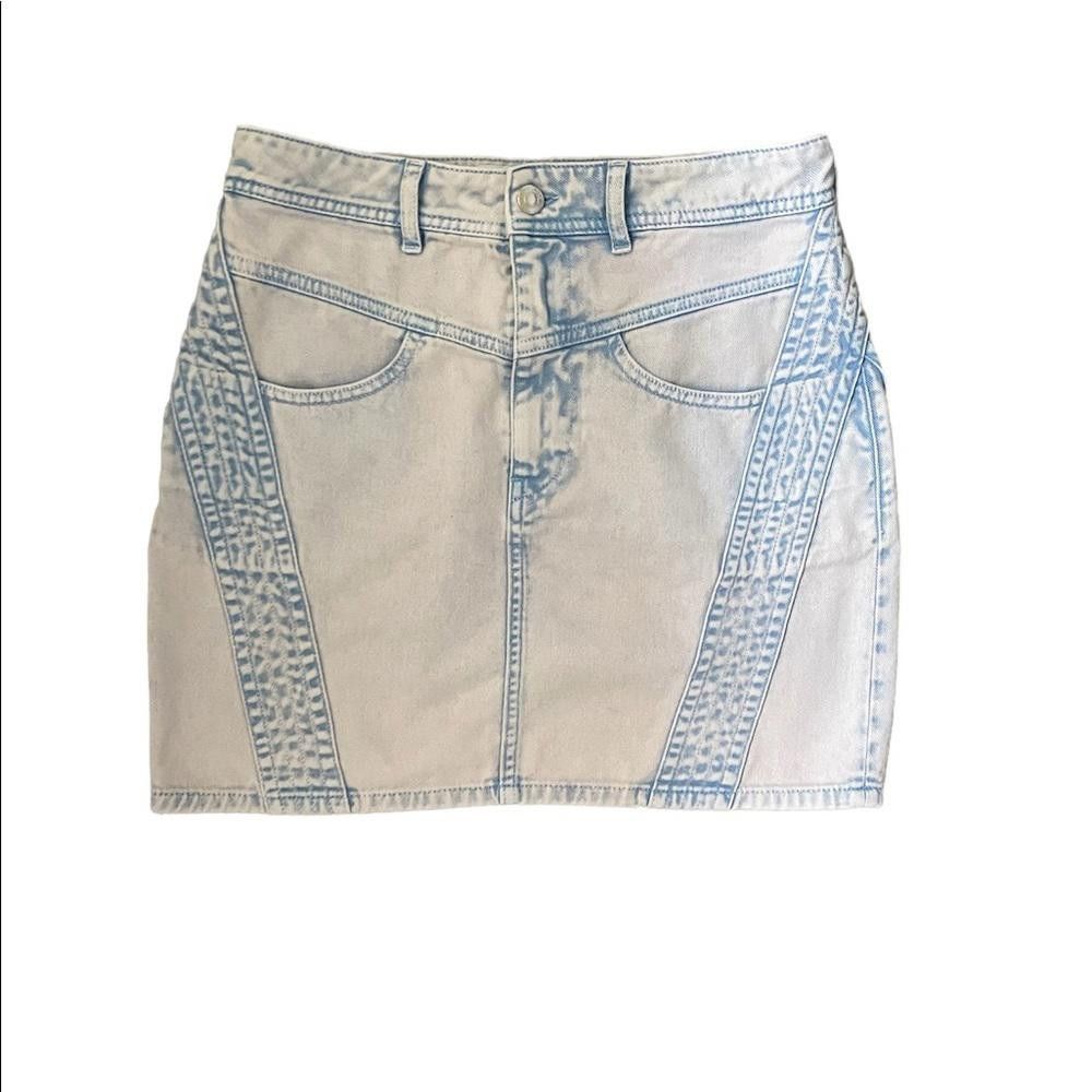 Iro Iro Paris Jaliska Denim Mini Skirt Blue Size FR38 /US 6 Size 28" / US 6 / IT 42 - 5 Thumbnail