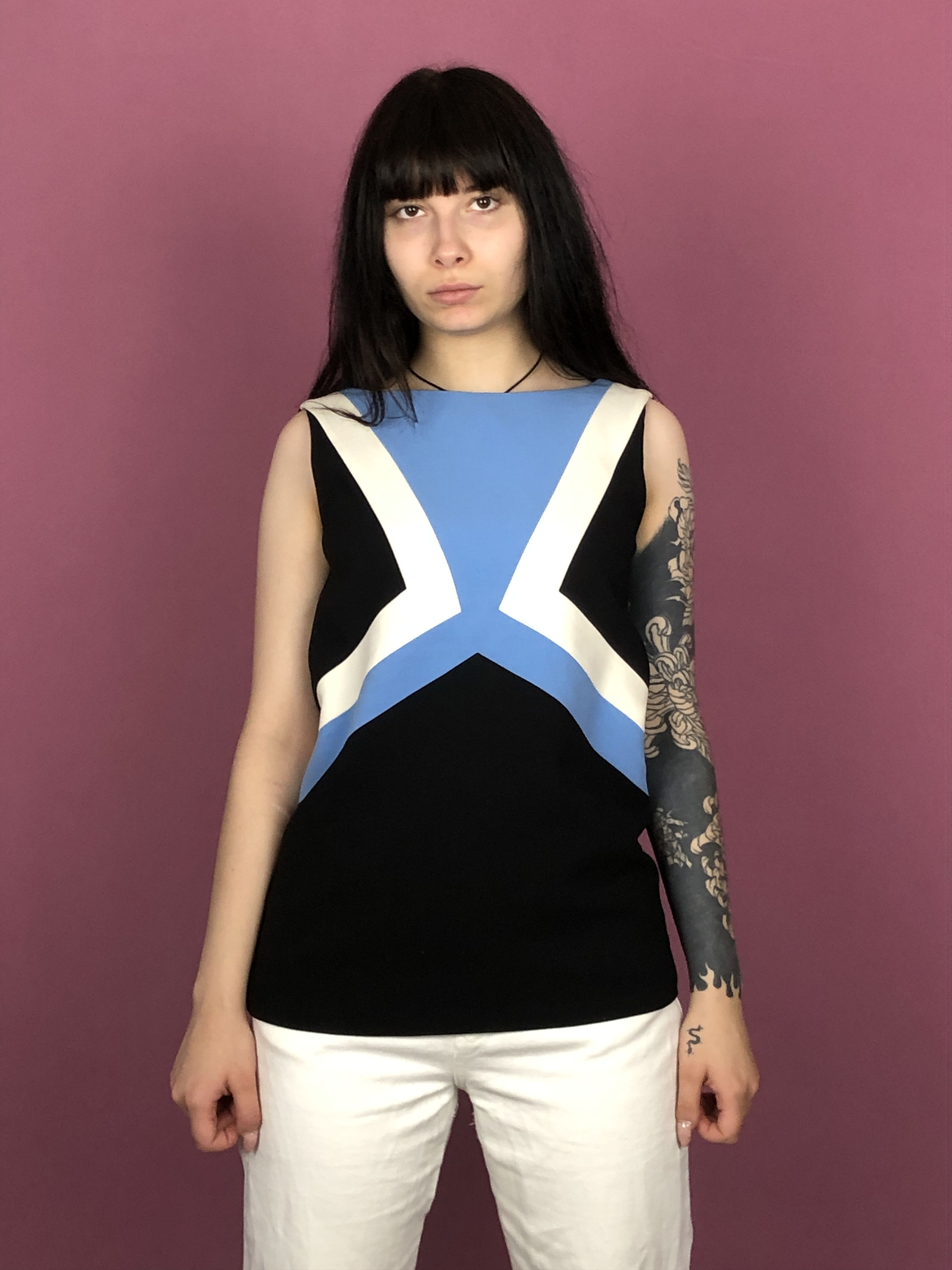 Emilio Pucci Emilio Pucci Vintage Women's Sleeveless Blouse Size M / US 6-8 / IT 42-44 - 1 Thumbnail