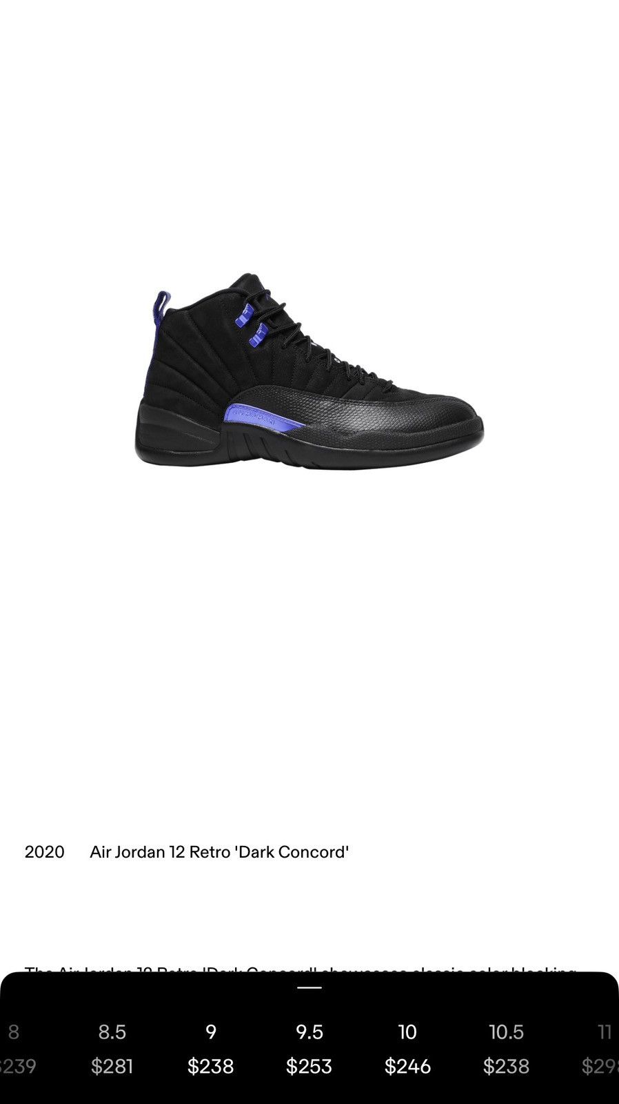 Jordan Brand Jordan 12 Retro Sneakers Size US 9.5 / EU 42-43 - 7 Thumbnail