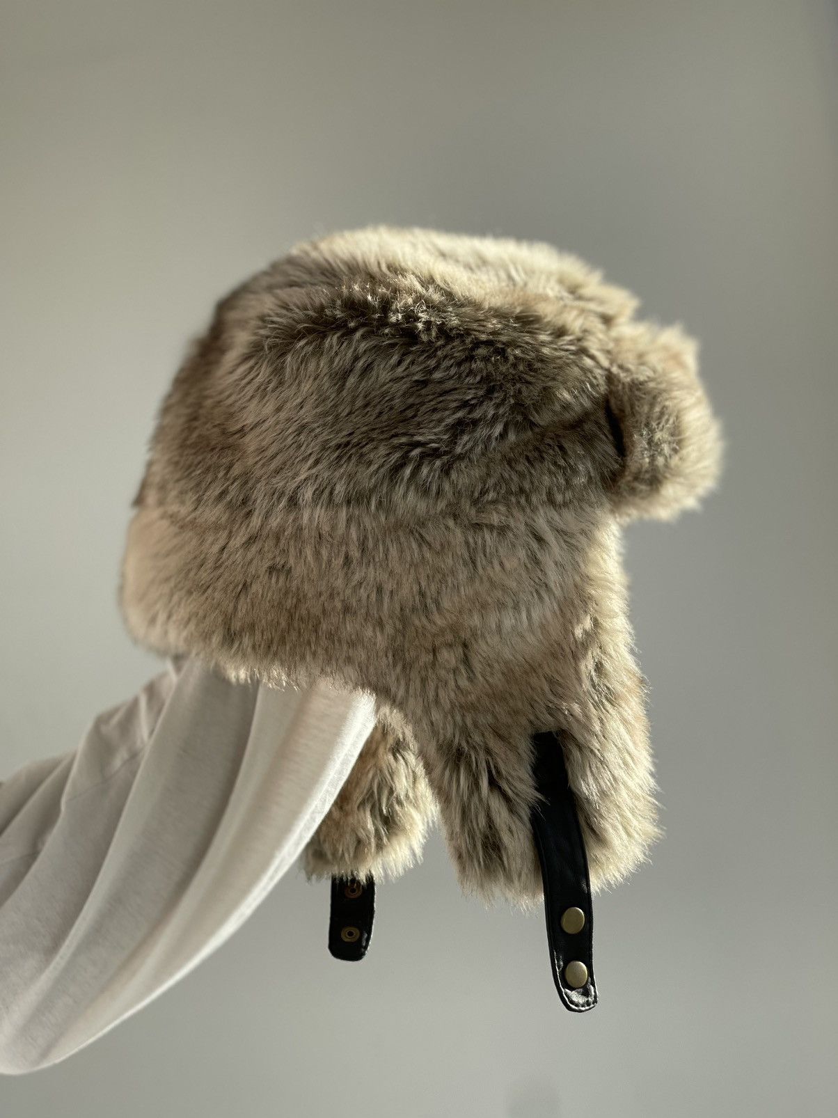 Vintage Vintage fuzzy mohair japanese ushanka hat avant garde Size ONE SIZE - 5 Thumbnail
