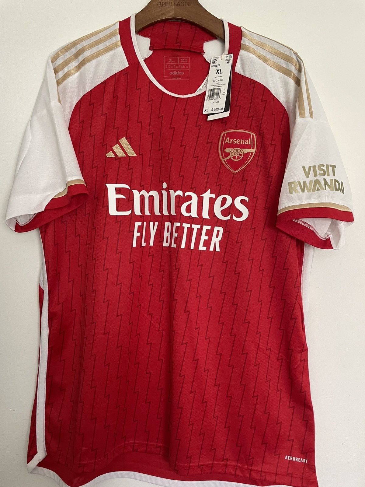 Adidas New Adidas Arsenal Jersey Size US XL / EU 56 / 4 - 1 Thumbnail
