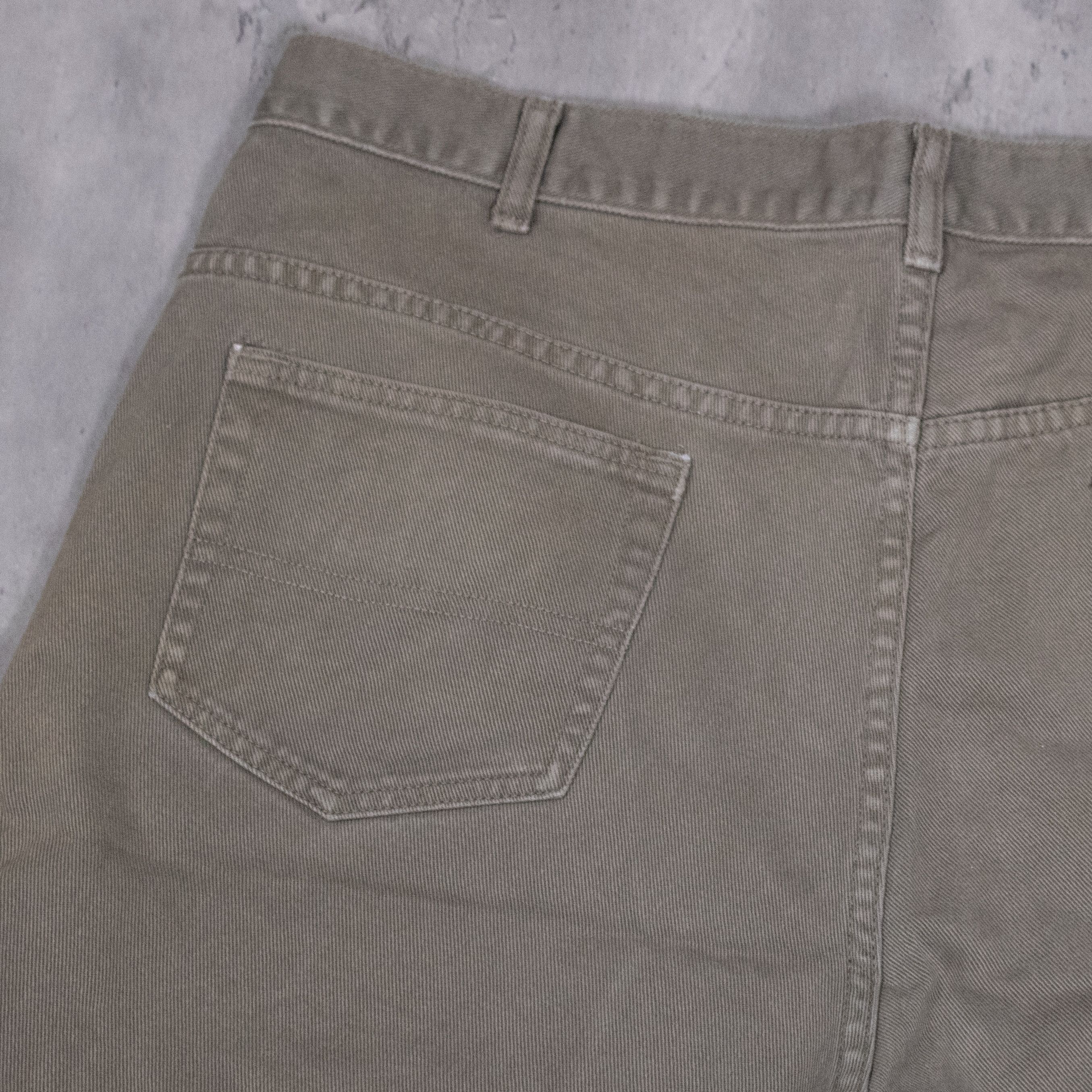 Denver Hayes × Vintage Vintage 1990’s Denver Haynes Baggy Denim Olive Green Shorts Size US 36 / EU 52 - 9 Thumbnail