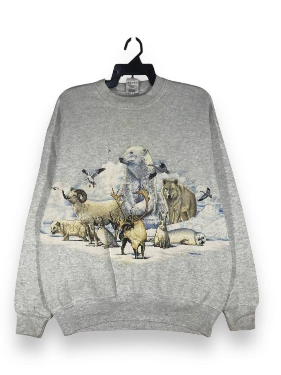 Habitat × Vintage Vintage Habitat xciv wolf bear rabit birds goat white animal Size US L / EU 52-54 / 3 - 1 Thumbnail