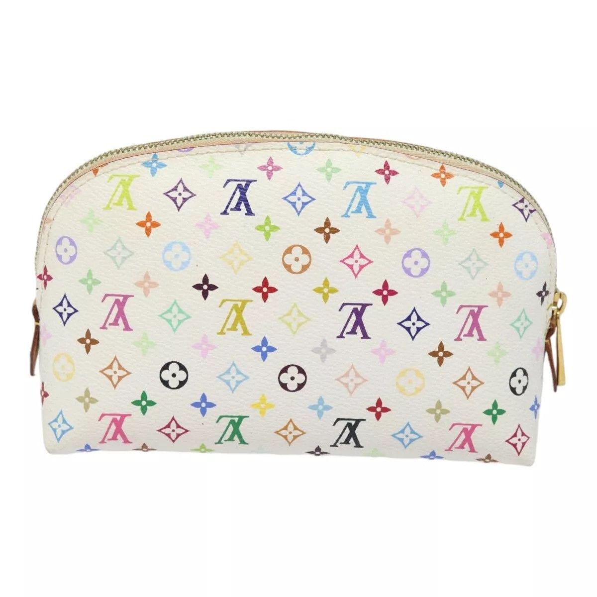 Louis Vuitton LOUIS VUITTON Multicolor Pochette Cosmetic PM Pouch White Size ONE SIZE - 1 Thumbnail