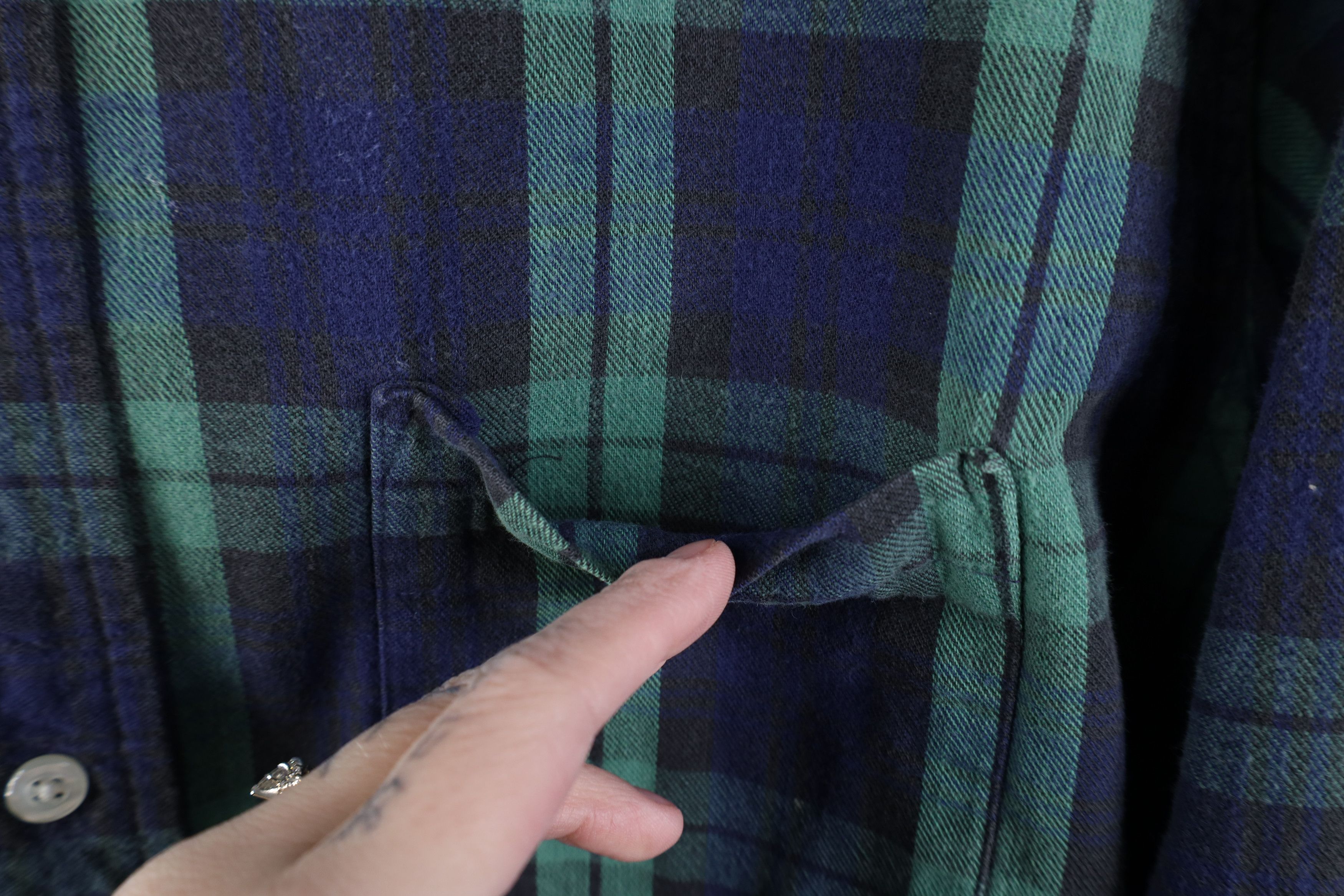 L.L. Bean Vintage 70s LL Bean Flannel Collared Button Shirt USA Size US L / EU 52-54 / 3 - 5 Thumbnail