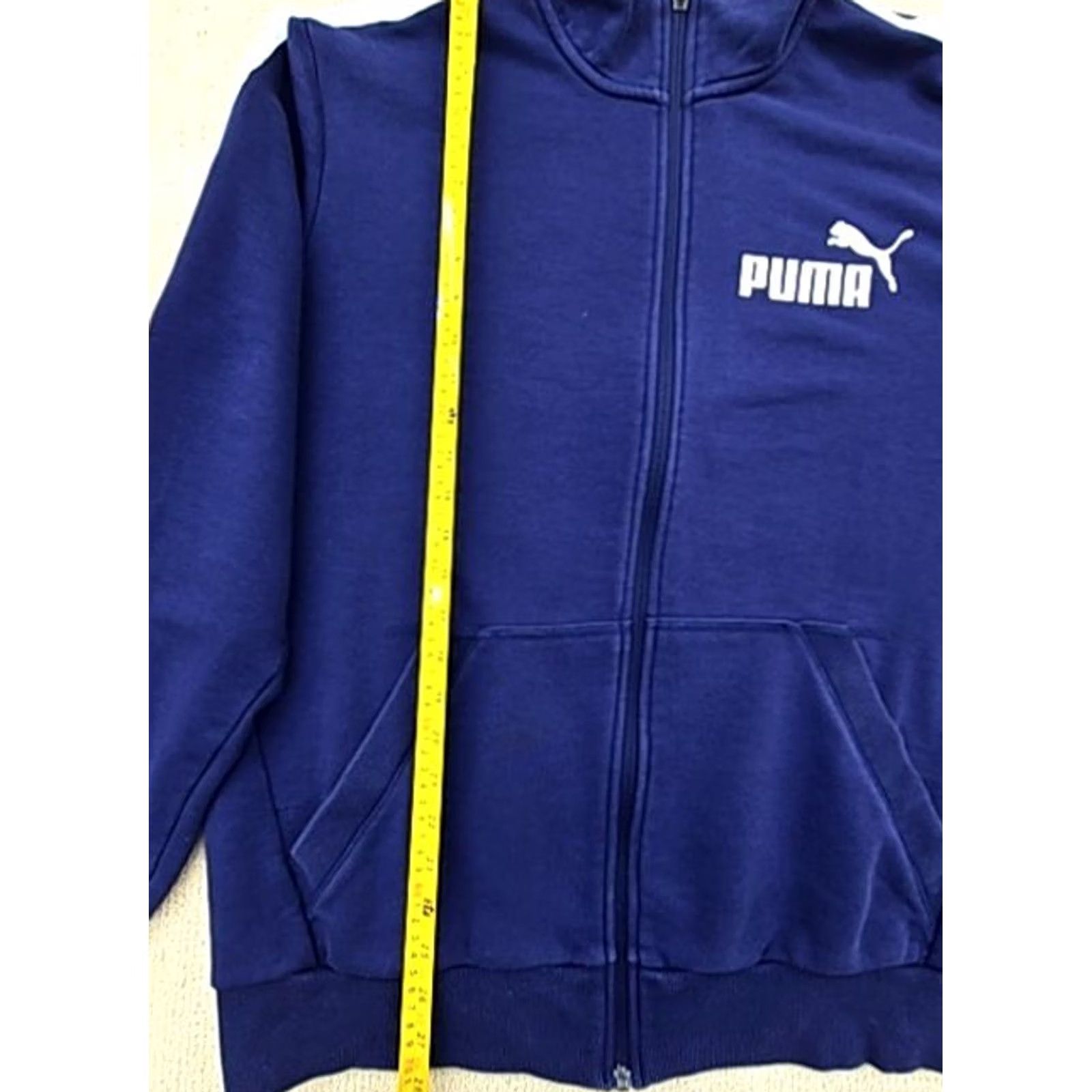 Puma Puma Vintage Navy Blue Track Jacket XL Men Full Zip White Stripes Size US XL / EU 56 / 4 - 5 Thumbnail