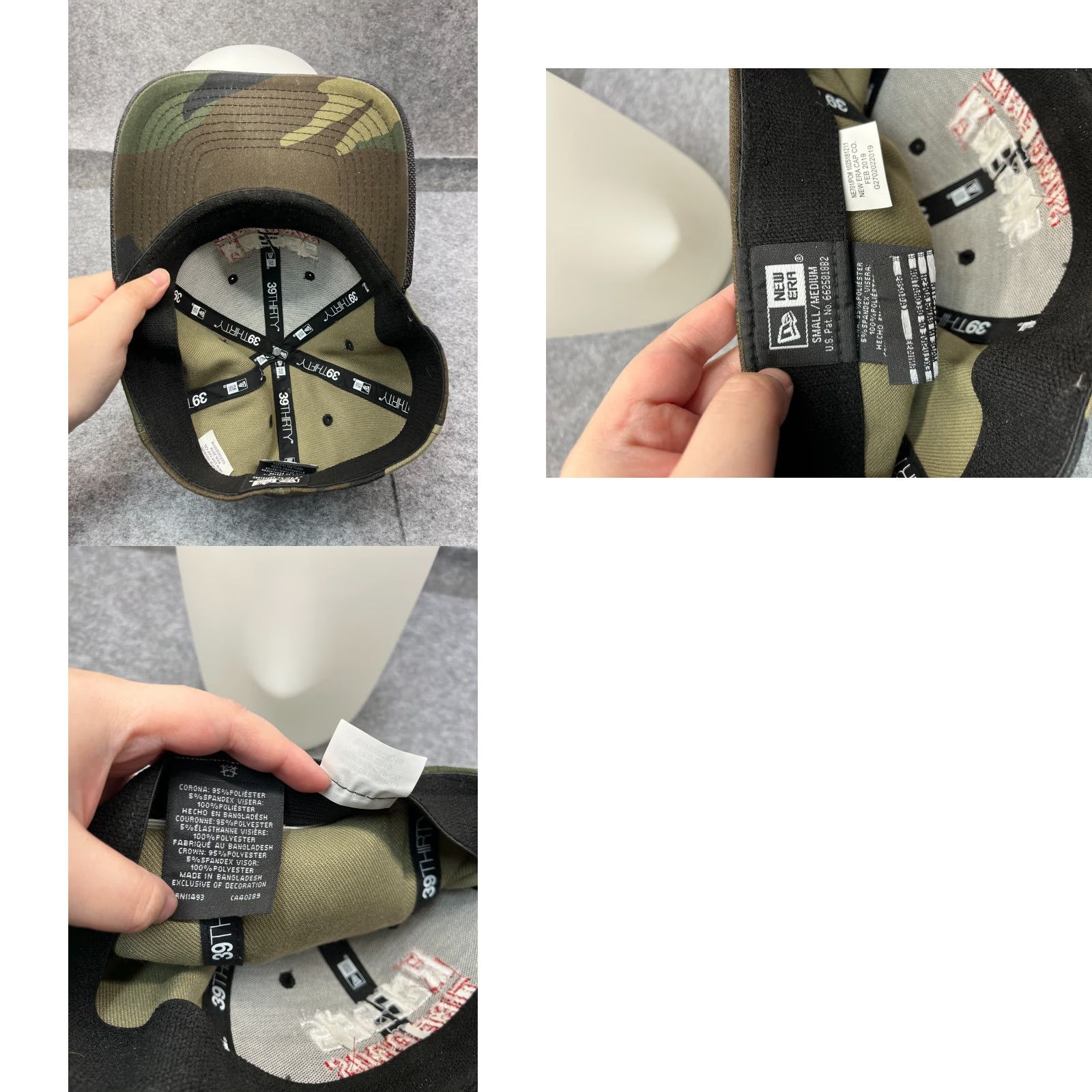 New Era New Era Hat Cap Fitted Adult M Green Camouflage Poly Blend 39Thirty Reese's Tire Pros Fashion Hat Mens Summer 90s Auto Repair Cars Outdoor Men Size ONE SIZE - 9 Thumbnail