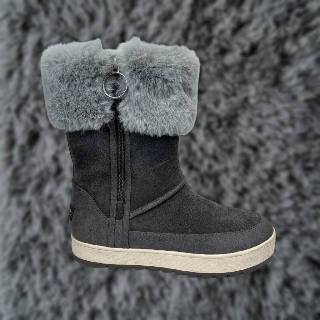 Vintage Koolaburra by Ugg Boots Boots Women Size 9 Gray Suede Shearling VGUC Women’s Size US 9 / IT 39 - 1 Thumbnail