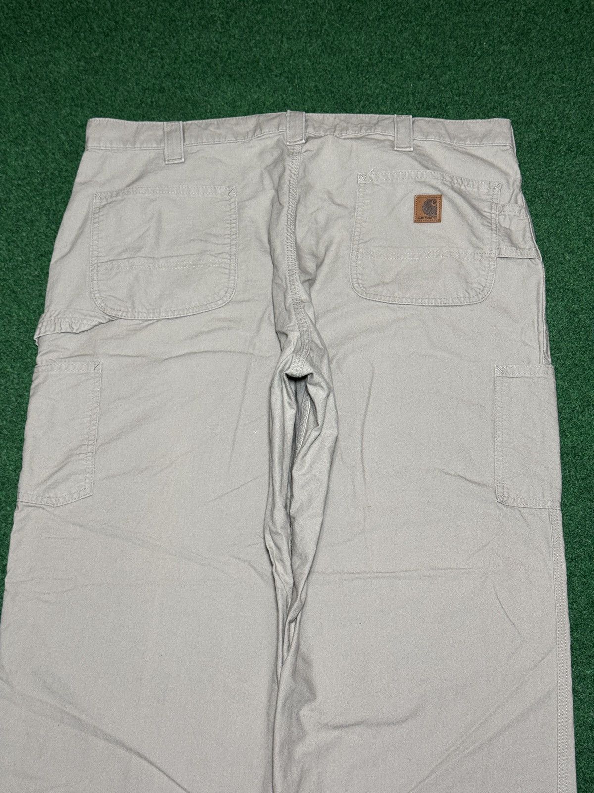 Carhartt Carhartt Carpenter Khaki Biege 40x32 Relaxed Wide Leg Pants Size US 40 / EU 56 - 2 Thumbnail