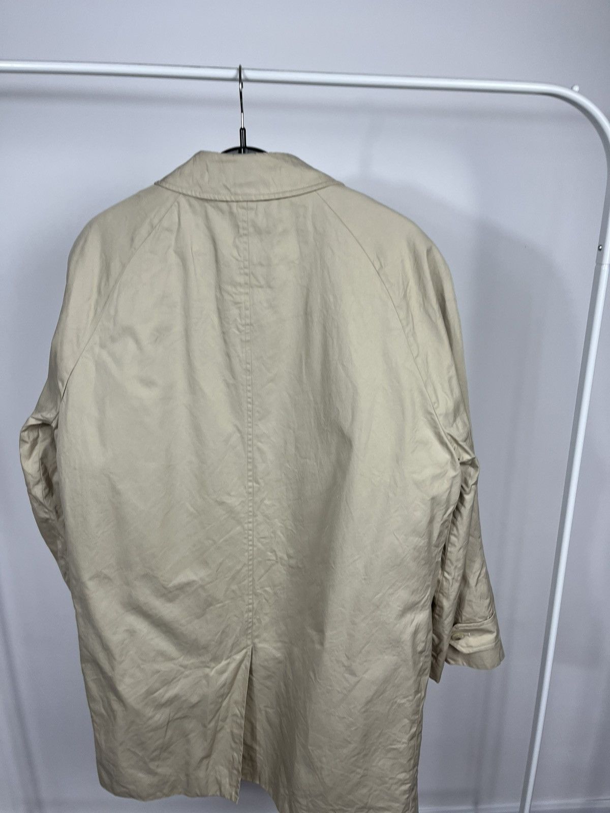 Burberry Burberrys Mens Beige Coat Wool Lined Vintage Trench Size US M / EU 48-50 / 2 - 9 Thumbnail