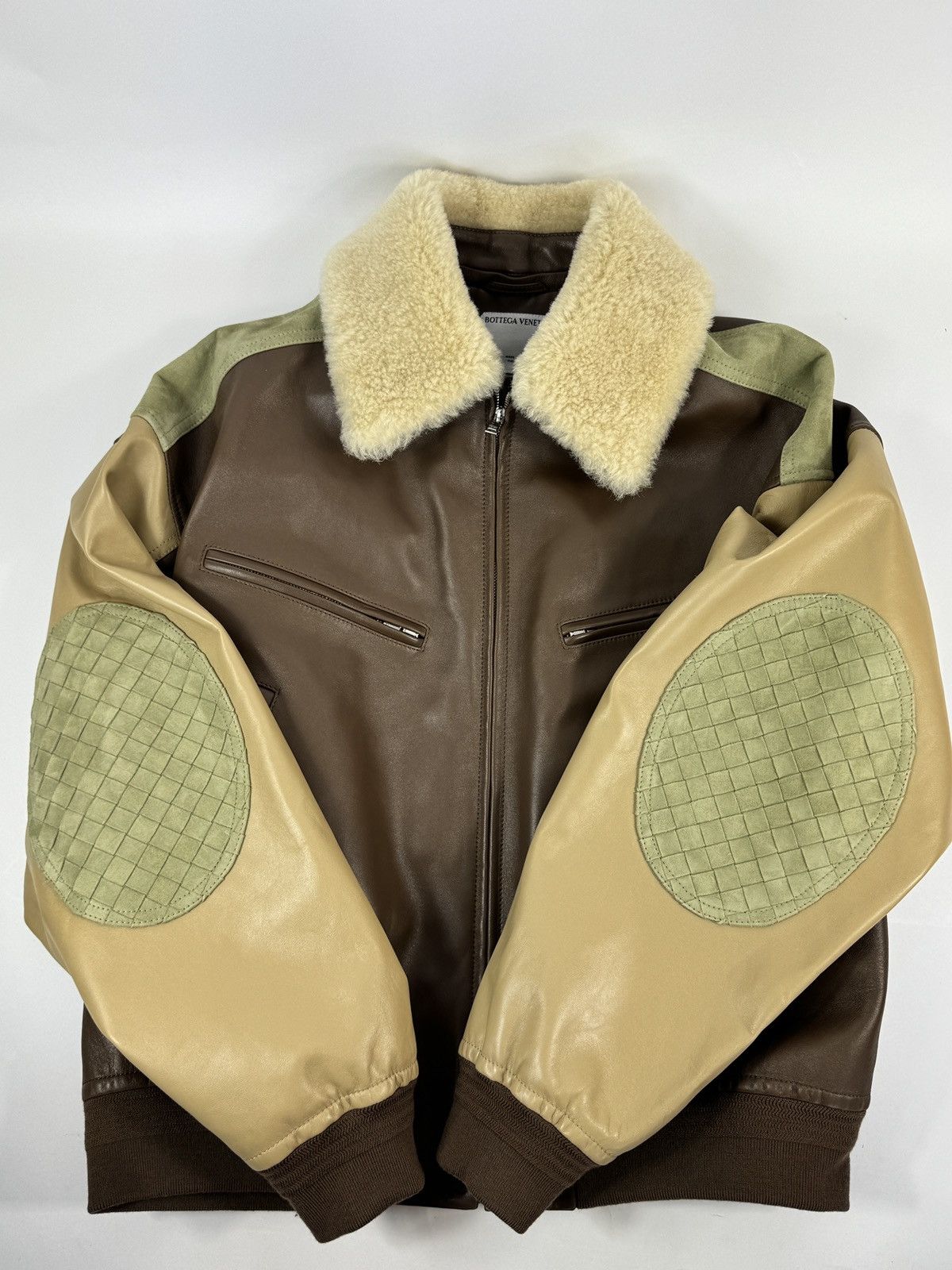 Bottega Veneta SOFT LEATHER JACKET WITH SHERLING REMOVABLE COLLAR Size US XL / EU 56 / 4 - 3 Thumbnail