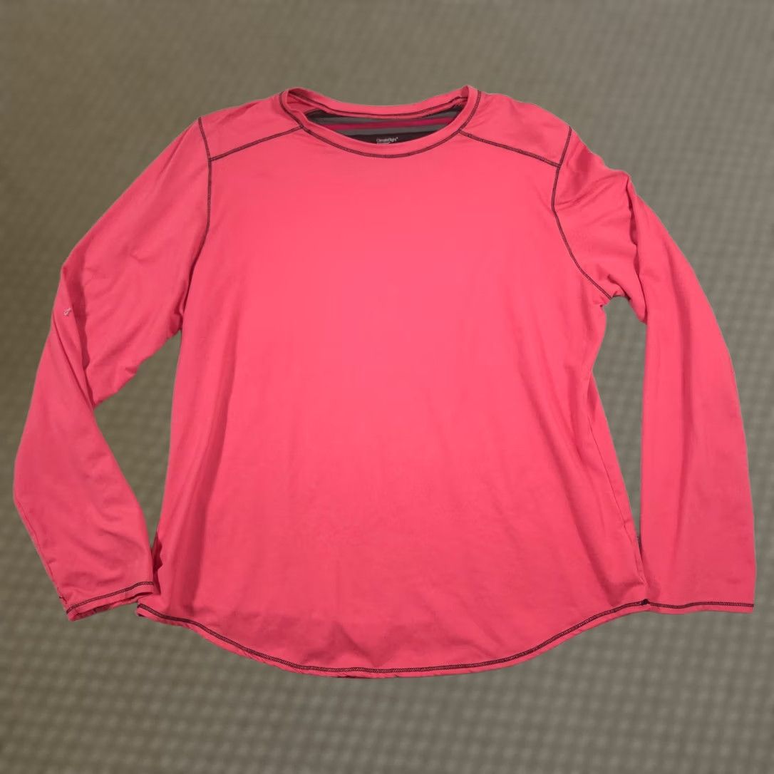 Vintage ClimateRight by Cuddl Duds Shirt Womens XXL Pink Long Sleeve Base Layer Top Size XXL / US 16-18 / IT 52-54 - 1 Thumbnail