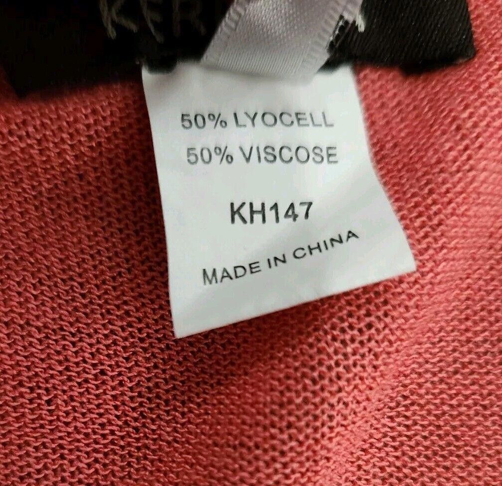 Designer Kerisma Sweater Top Medium Coral Pink Assymetrical Hem Size M / US 6-8 / IT 42-44 - 4 Thumbnail