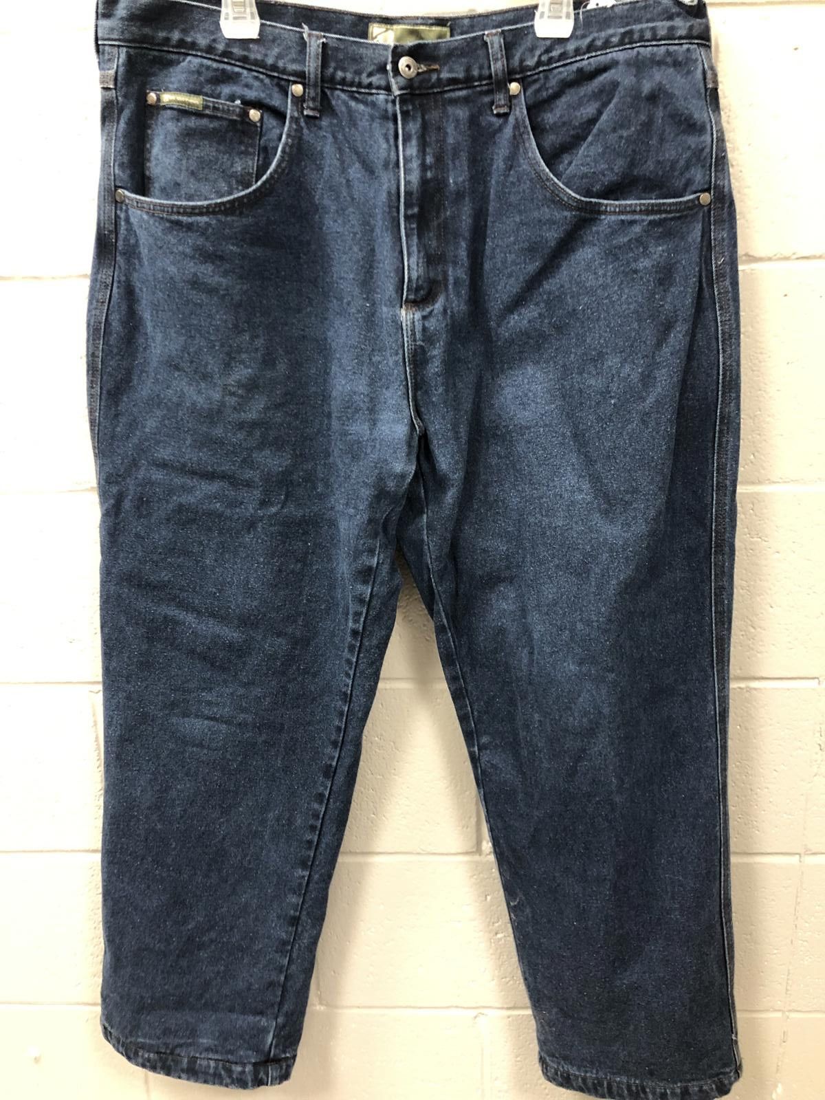 Designer BC Clothing Men's Fleece lined Denim Jeans Size US 40 / EU 56 - 1 Thumbnail